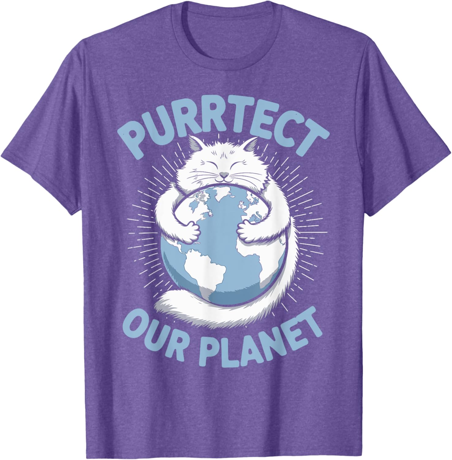 Purrtect Our Planet Cat Lover T-Shirt for Men, Women, and Kids - 15