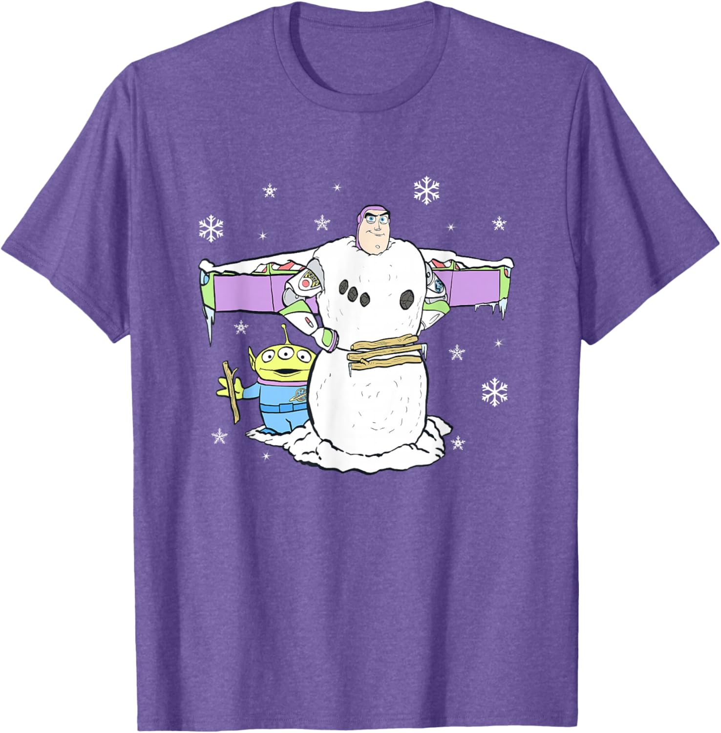 Disney Pixar Toy Story Christmas Buzz Snowman Logo T-Shirt for Kids - 6