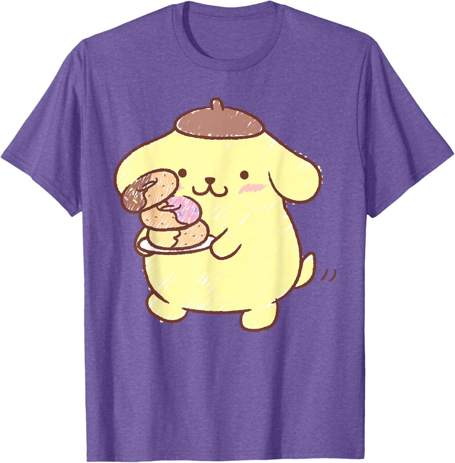Pompompurin Donuts T-Shirt Cute & Comfy Clothing for Fans - 8