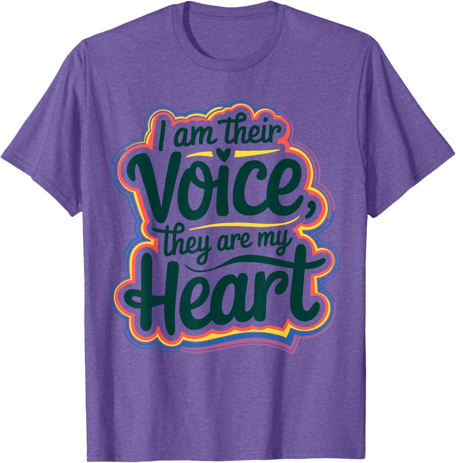 I Am Their Voice They Are My Heart Special Ed Teacher T-Shirt Gift - 20