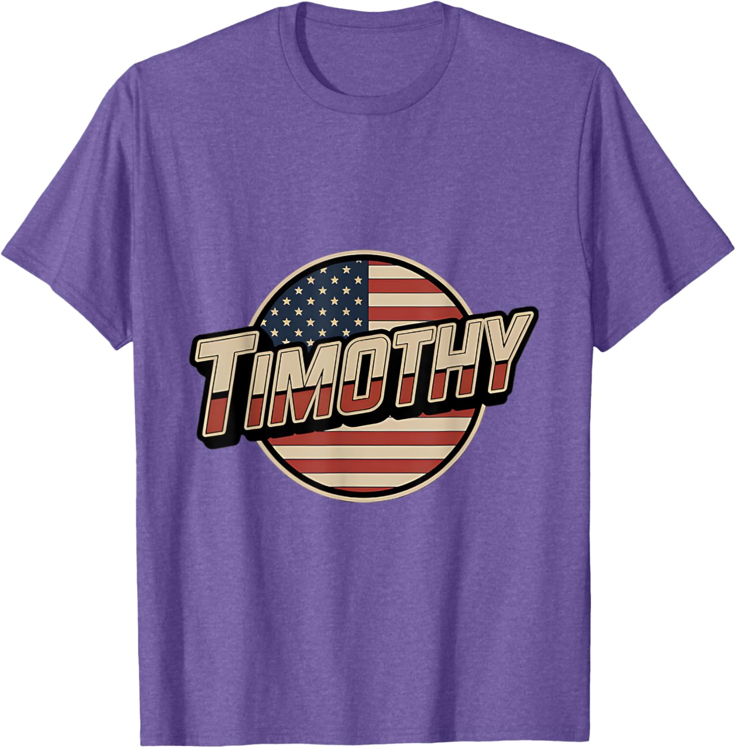 Personalized TIMOTHY USA Flag T-Shirt for Patriotic Americans - 15