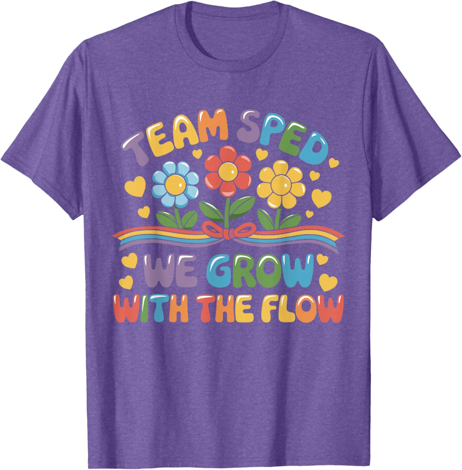 Team SPED We Grow With The Flow Special Ed Teacher T-Shirt for Educators - 4