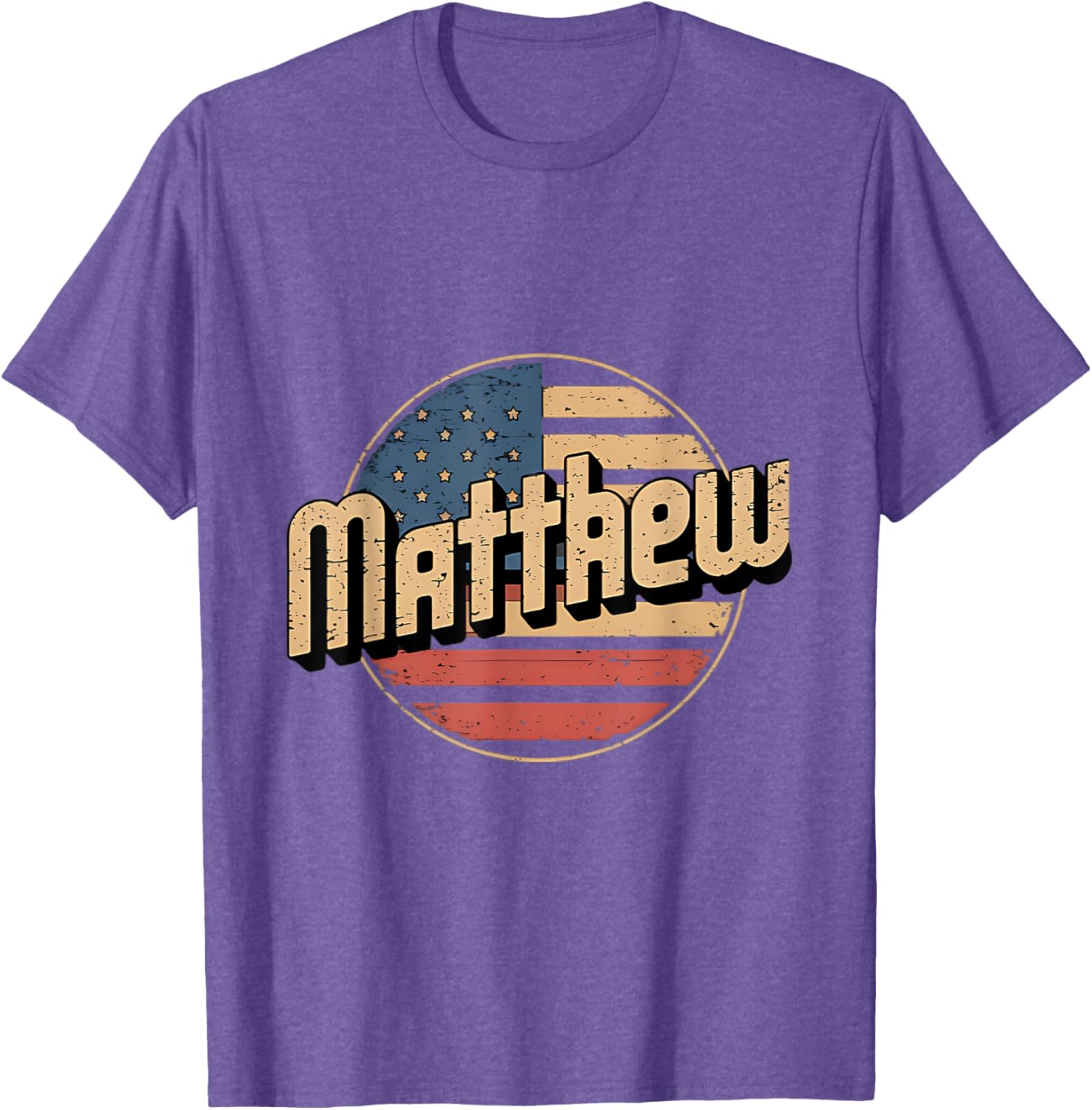 Personalized MATTHEW USA Flag Patriot T-Shirt for Proud Americans - 16