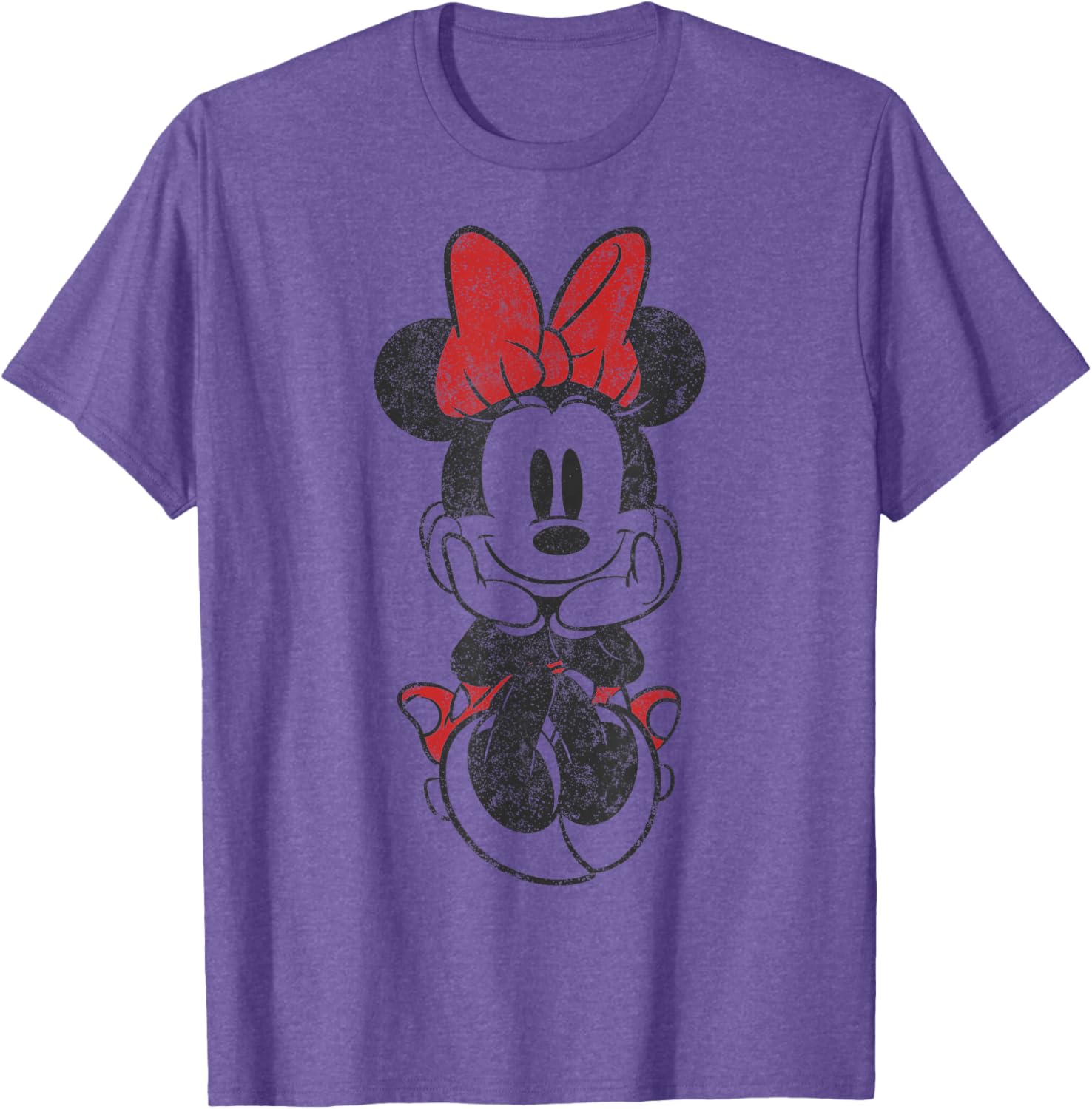 Vintage Minnie Mouse Sitting T-Shirt Featuring Disney Mickey And Friends - 1