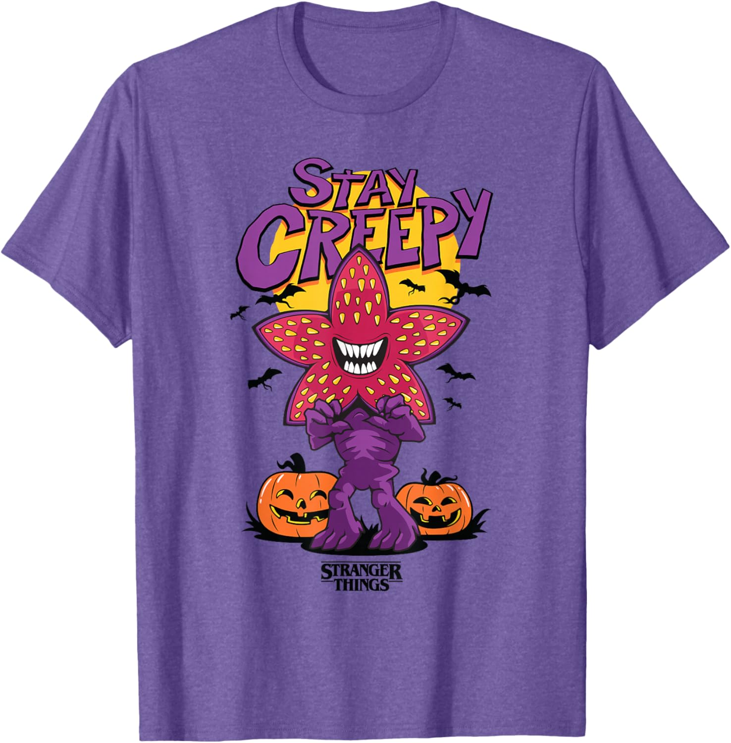 Stay Creepy Cute Demogorgon Smile Poster T-Shirt for Stranger Things Fans - 2