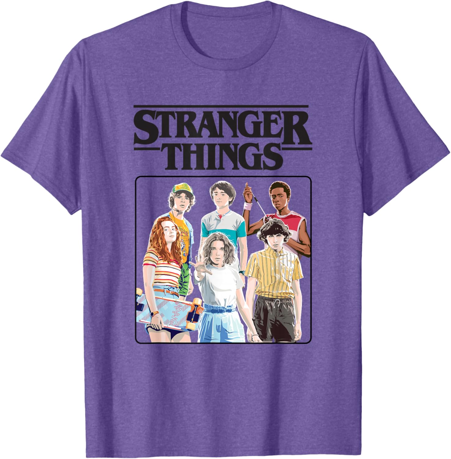 Stranger Things Vintage Eighties T-Shirt with Retro Group Logo Design - 10