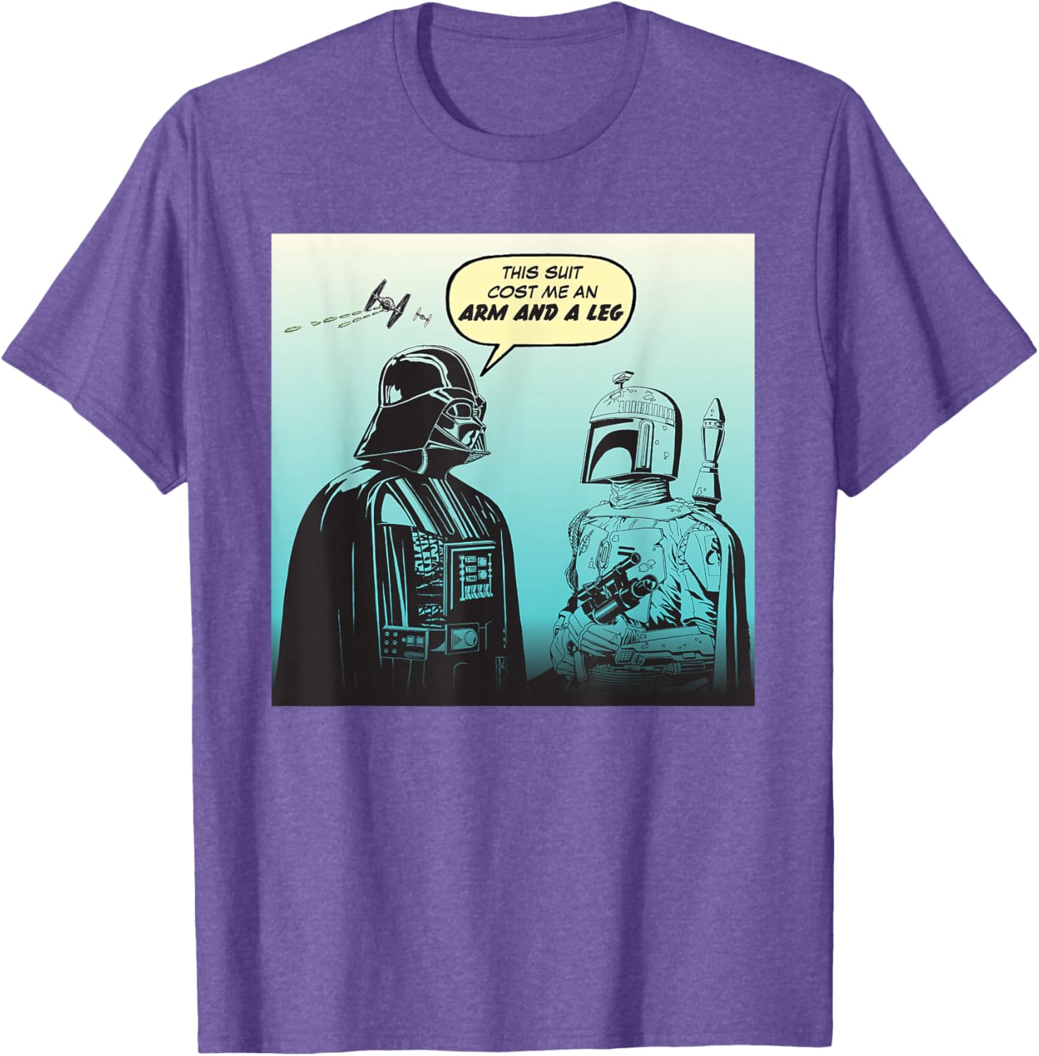 Star Wars Funny Darth Vader and Boba Fett Comic T-Shirt for Fans - 22