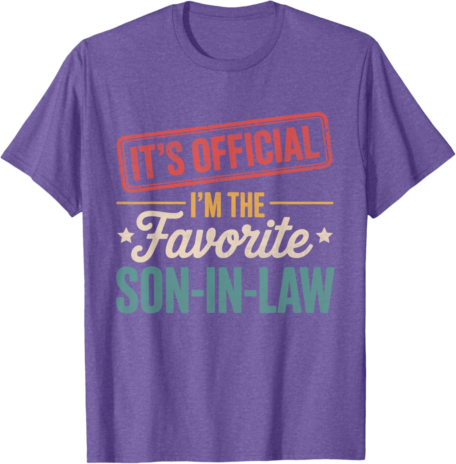 Official Favorite Son-in-Law Men's Father's Day T-Shirt Gift - 1