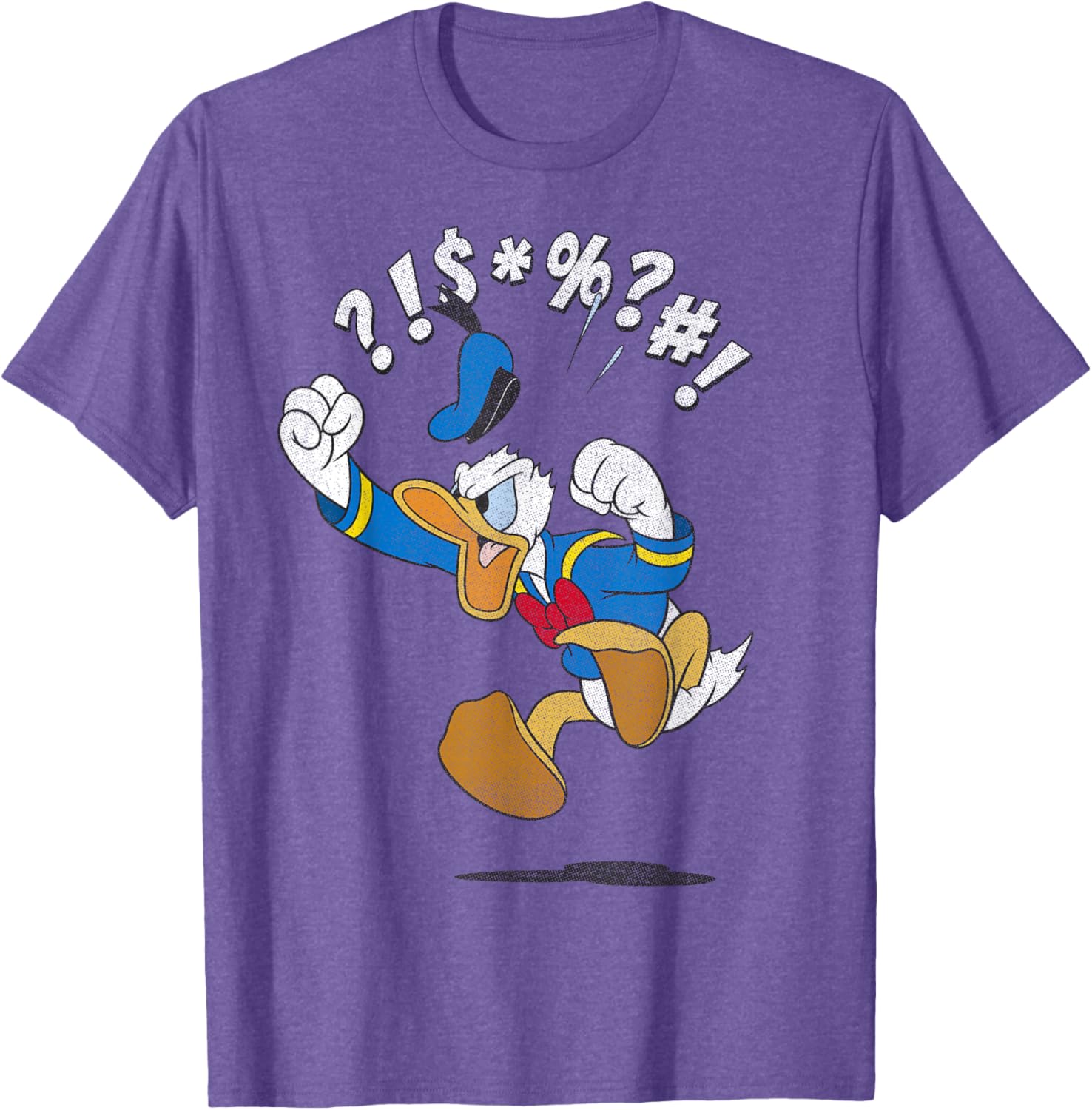 Vintage Donald Duck Angry Jump T-Shirt featuring Disney Mickey and Friends - 7