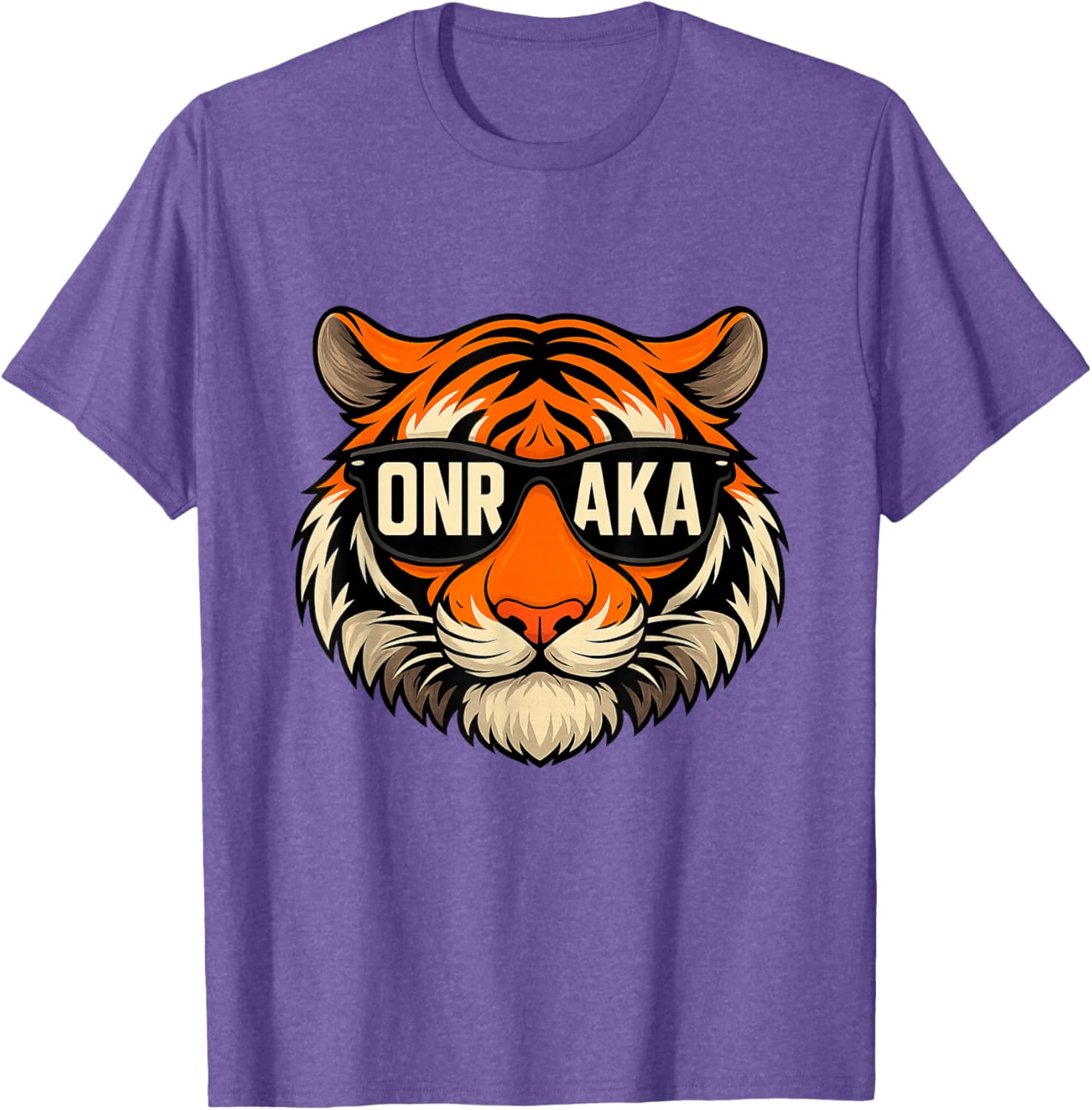 Vintage Tiger Graphic T-Shirt Onrakas Retro Sunglasses Unity Apparel - 1