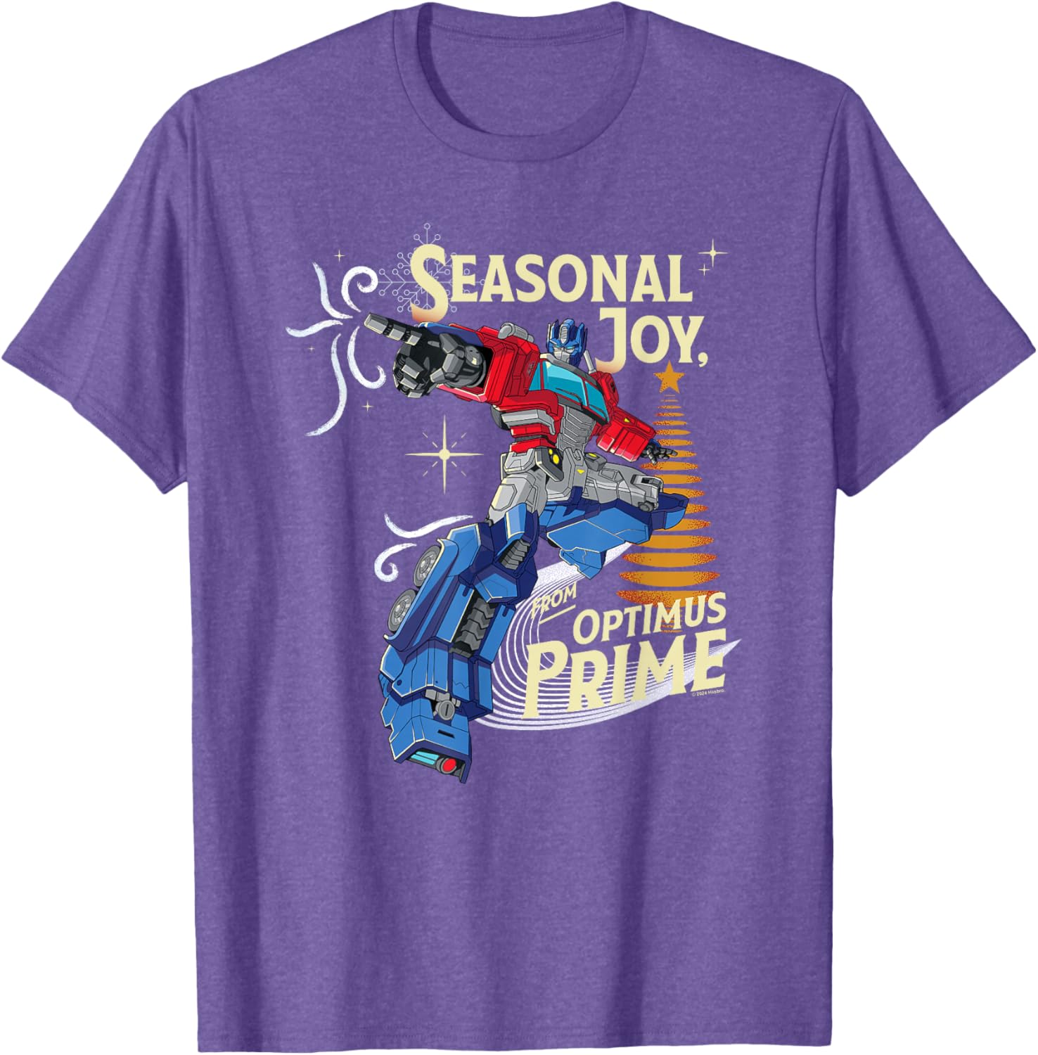Transformers Optimus Prime Christmas T-Shirt for Seasonal Cheer - 9