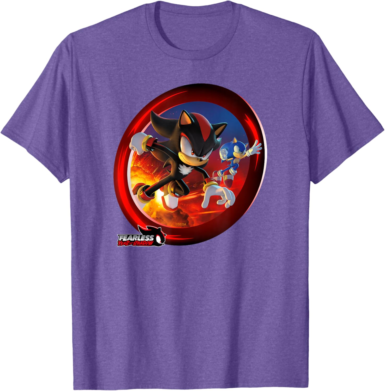 Sonic the Hedgehog Fearless Year of Shadow Graphic T-Shirt for Fans - 23