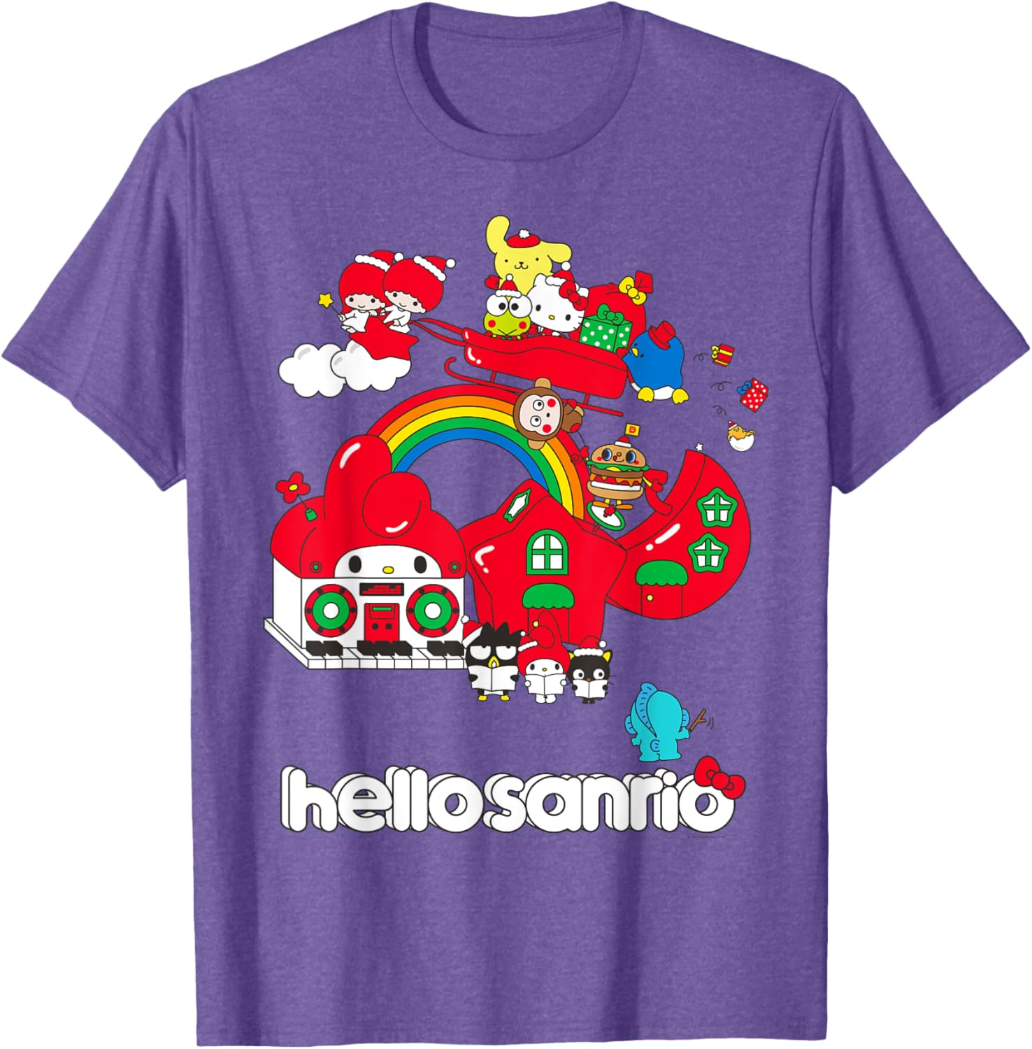 Hello Sanrio Christmas Friends T-Shirt for Holiday Cheer and Fun! - 3