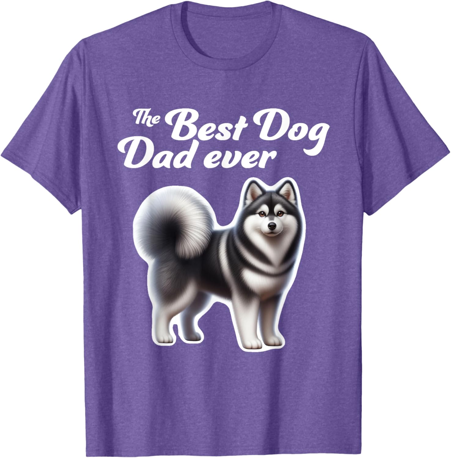 Best Dog Dad Ever Alaskan Klee Kai T-Shirt for Men and Women - 16
