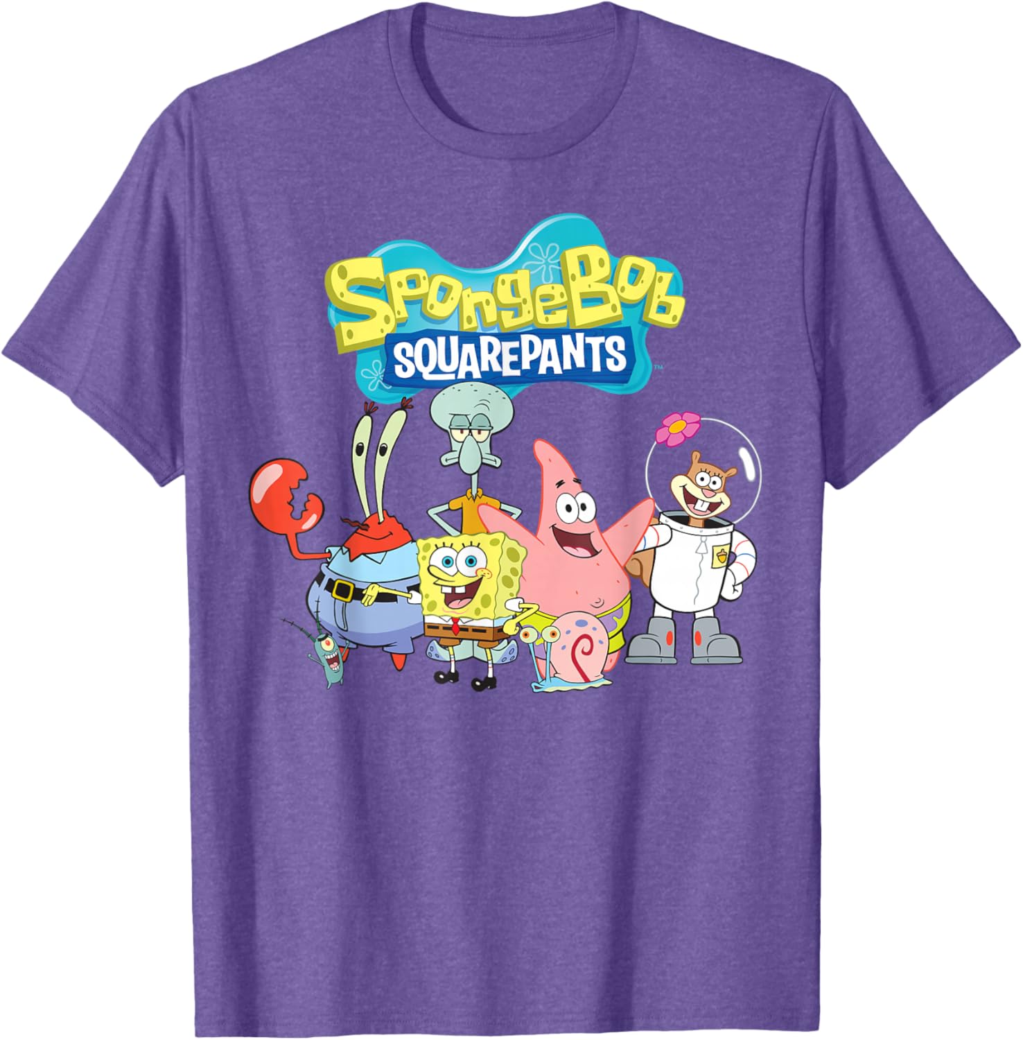 SpongeBob SquarePants Friends T-Shirt for Fun Loving Fans - 3