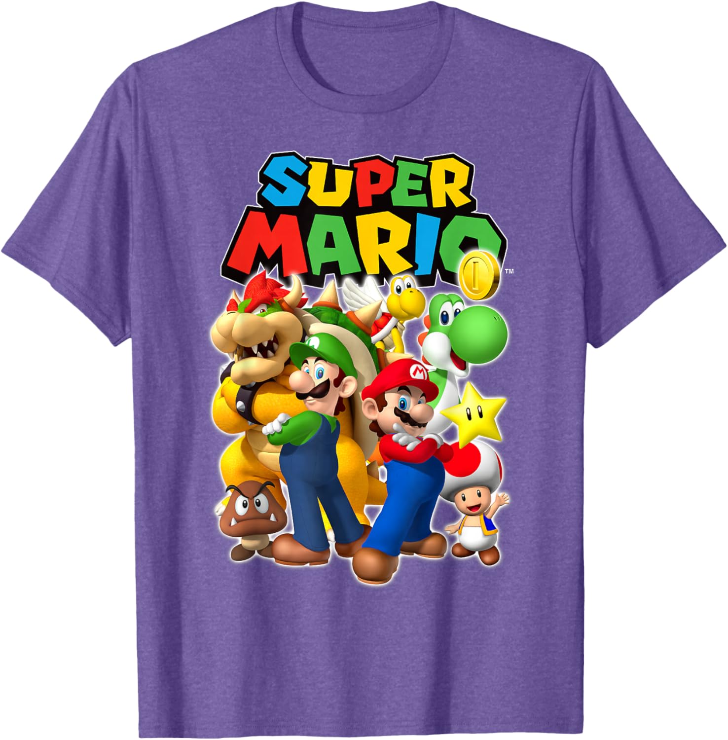 Super Mario Originals Group Shot T-Shirt for Gamers and Fans - 9