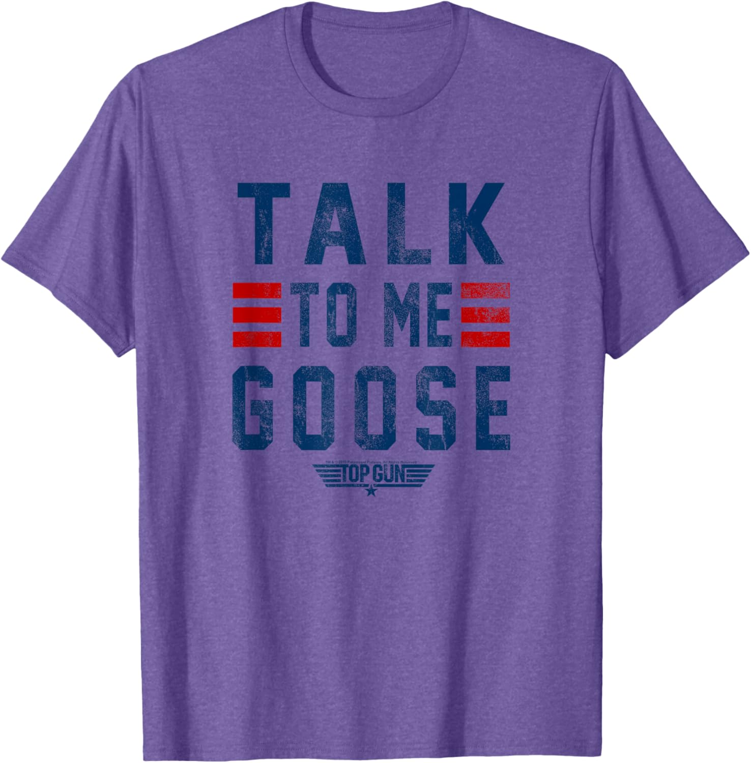 Top Gun Talk To Me Goose Distressed Graphic Short Sleeve T-Shirt - 2