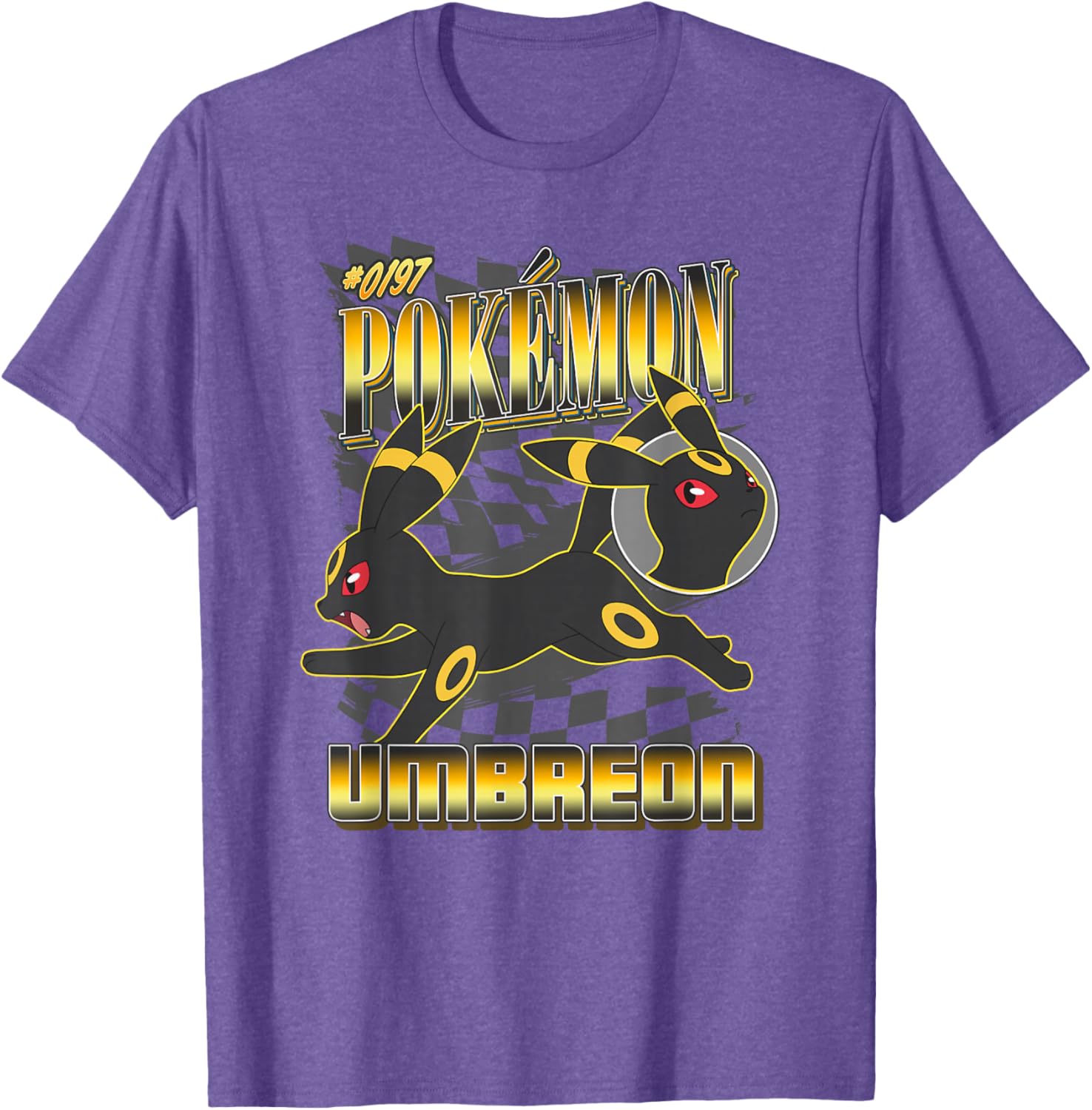 Pokémon 0197 Umbreon Racing Style Poster T-Shirt for Fans and Collectors - 4