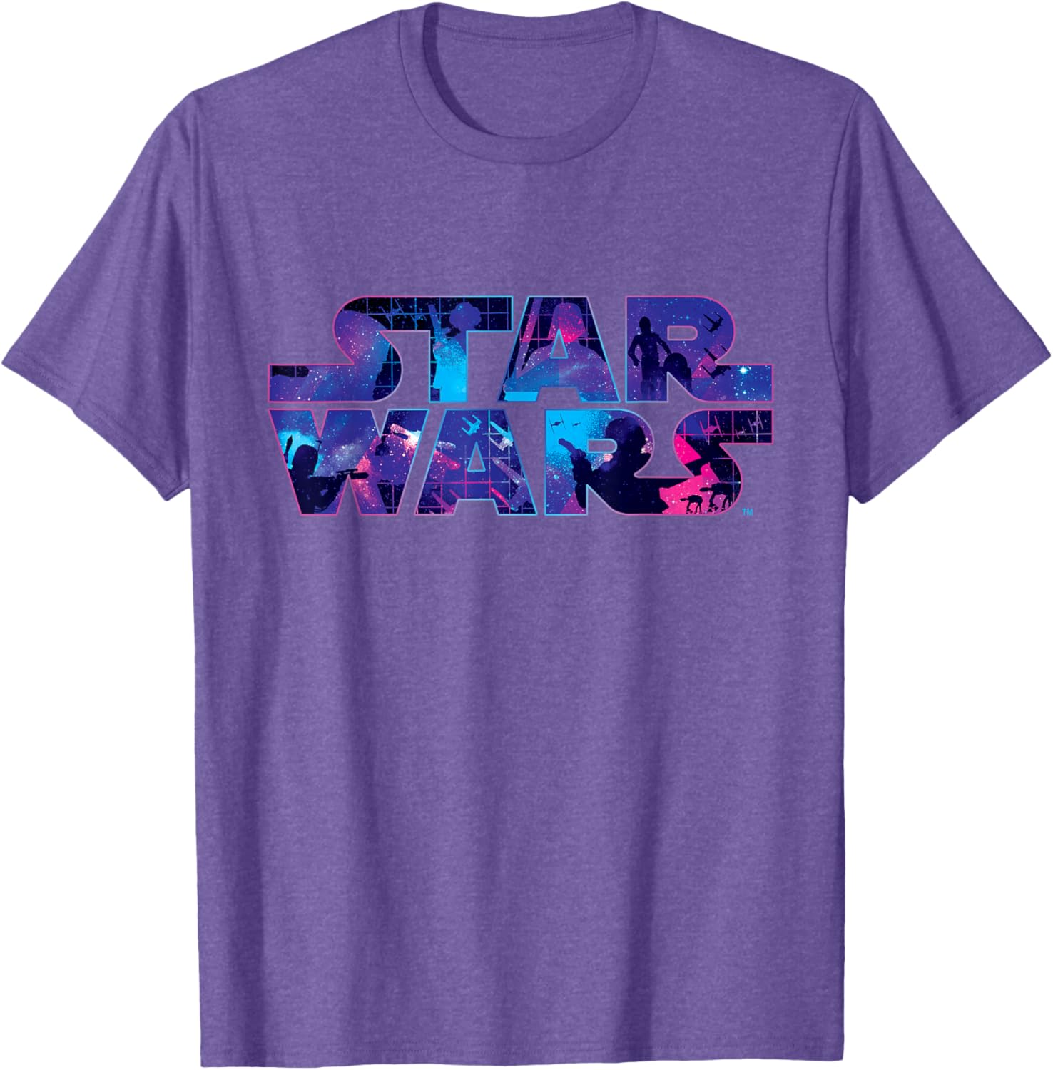Retro 90s Star Wars Logo Galaxy T-Shirt for Fans of Classic Sci-Fi - 6