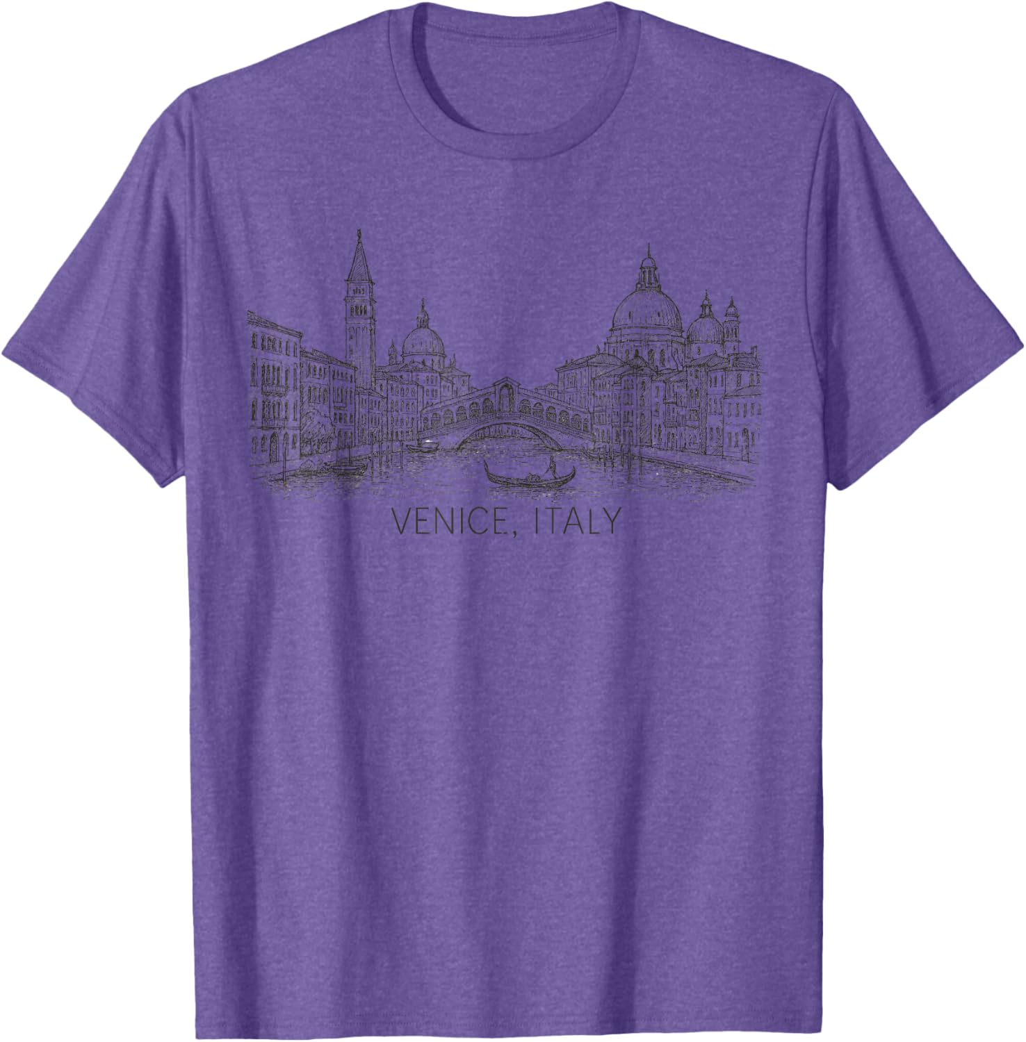 Vintage Venice Italy Art Souvenir T-Shirt for Travelers and Tourists - 4