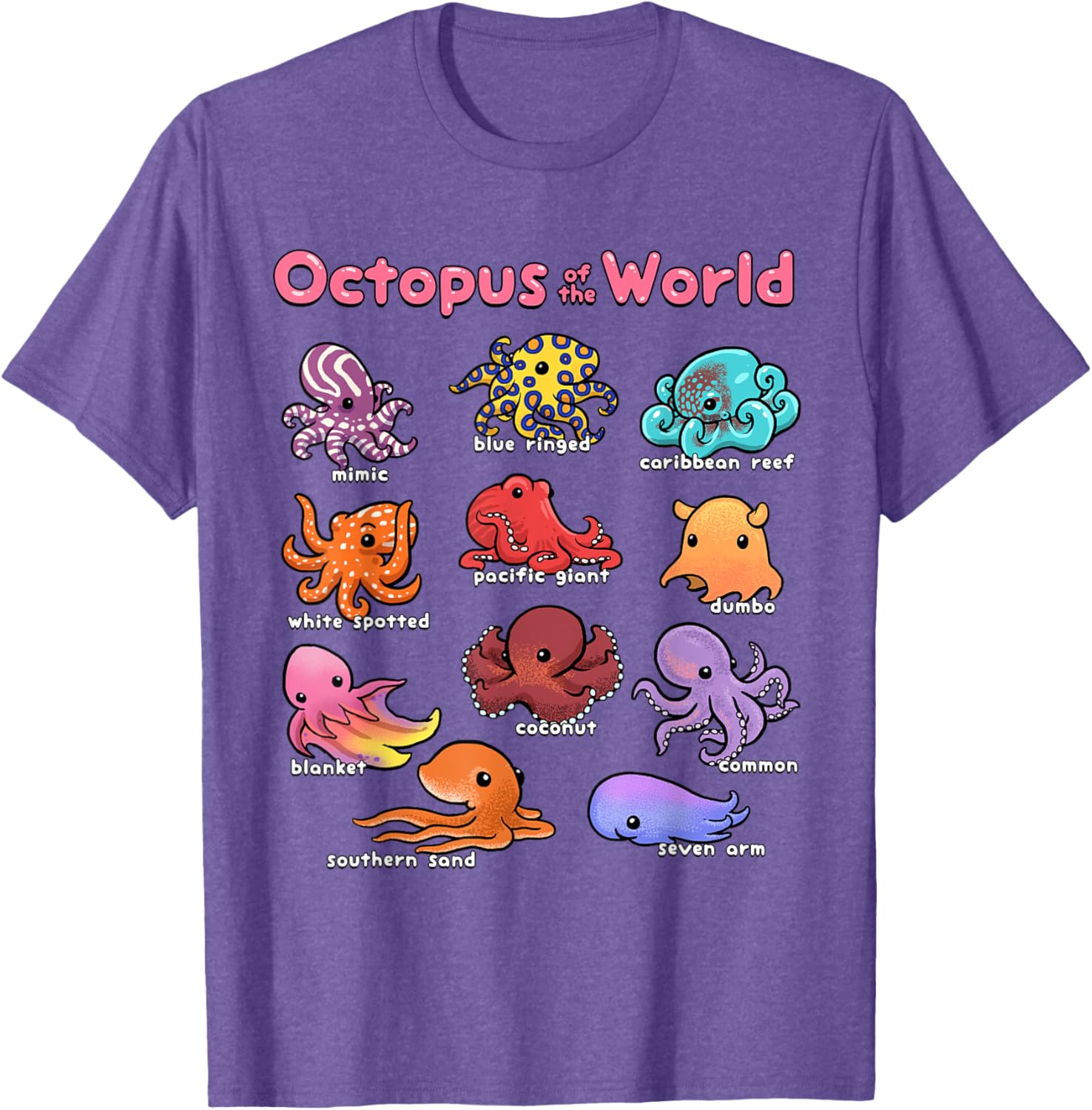 Octopus Sea Animals T-Shirt for Marine Life Lovers and Ocean Enthusiasts - 2
