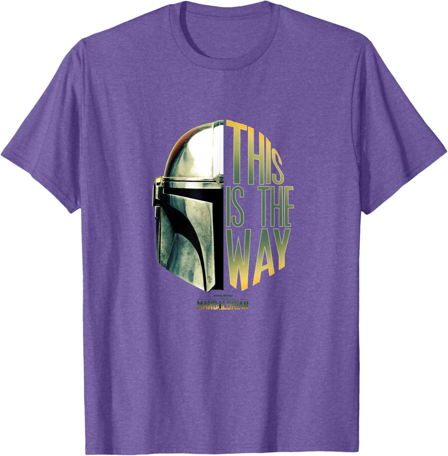 Star Wars The Mandalorian This Is The Way Helmet Logo T-Shirt for Fans - 1