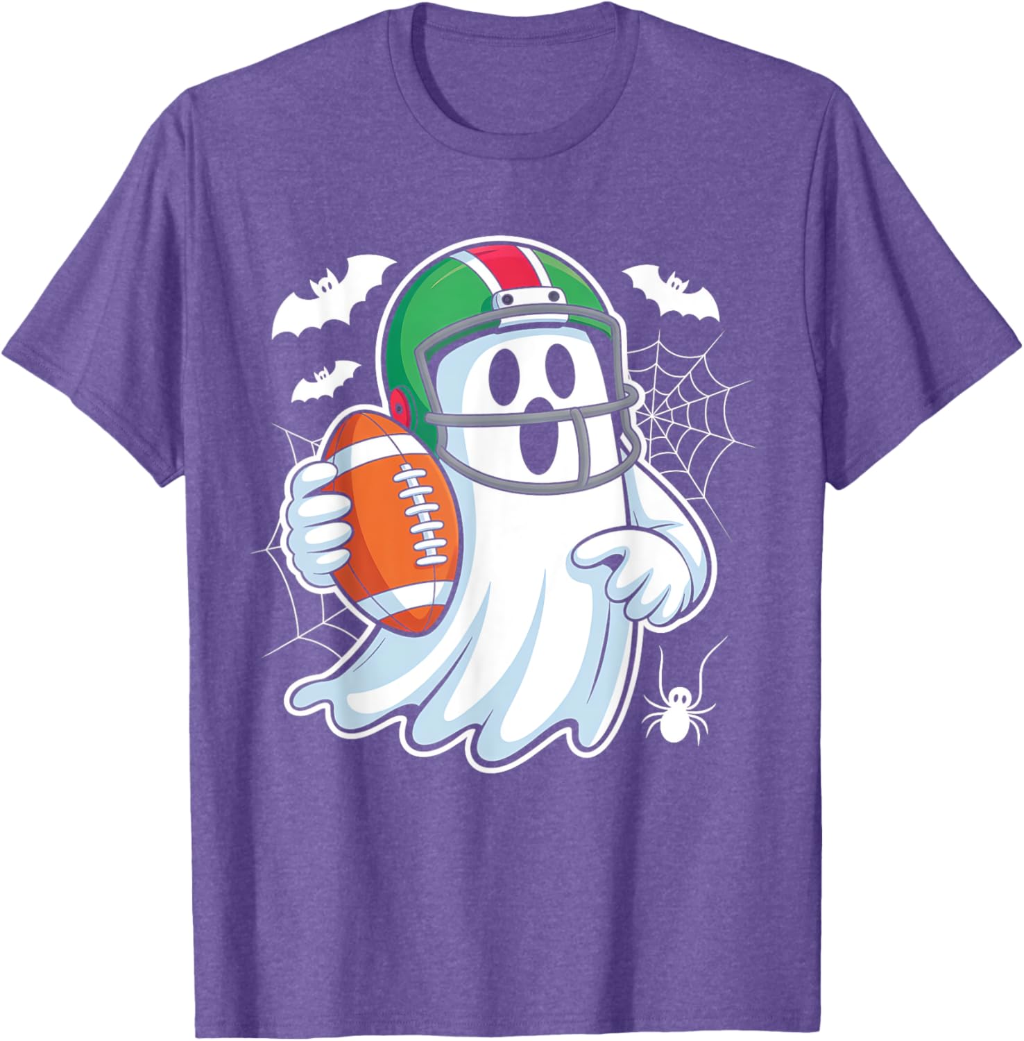 Funny Boo Ghost Playing Football Halloween T-Shirt for Spooky Fun - 20