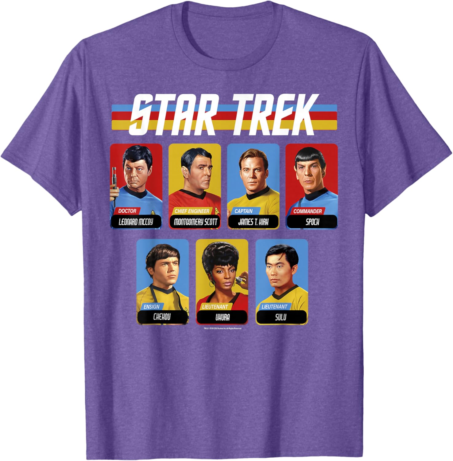 Star Trek Original Series Crew Retro Portraits T-Shirt for Fans - 7
