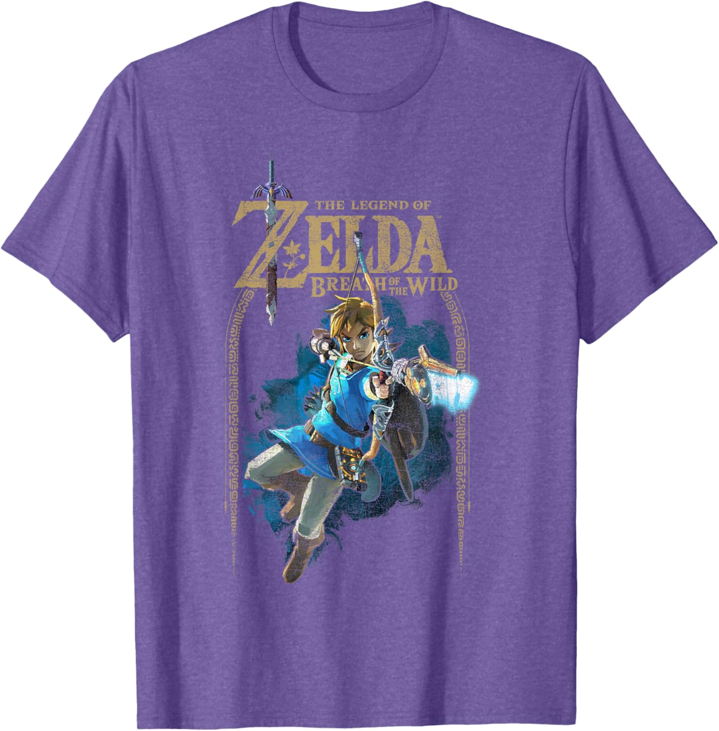 Zelda Breath of the Wild Link Arch Shot Graphic T-Shirt for Gamers - 7