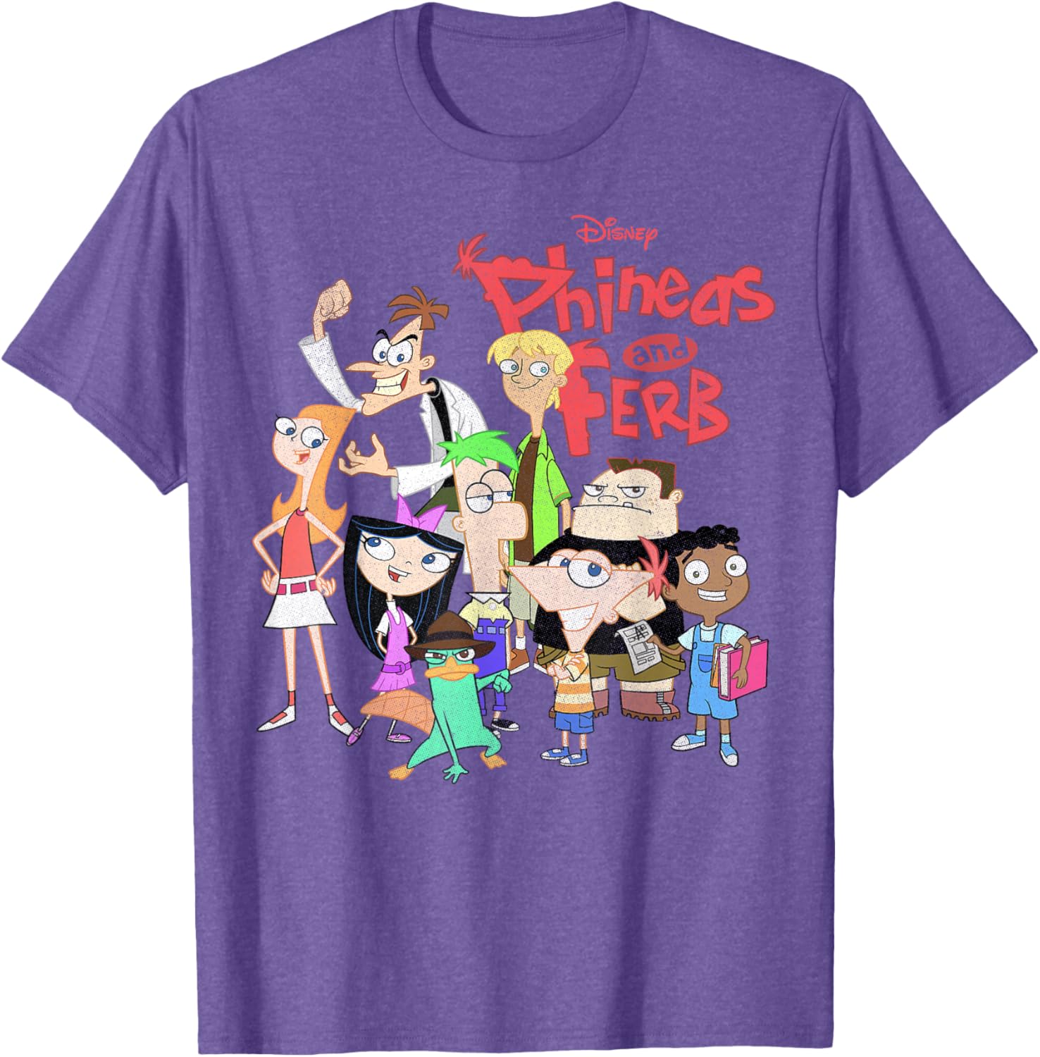 Phineas And Ferb Group Logo T-Shirt for Fun Disney Fans - 3