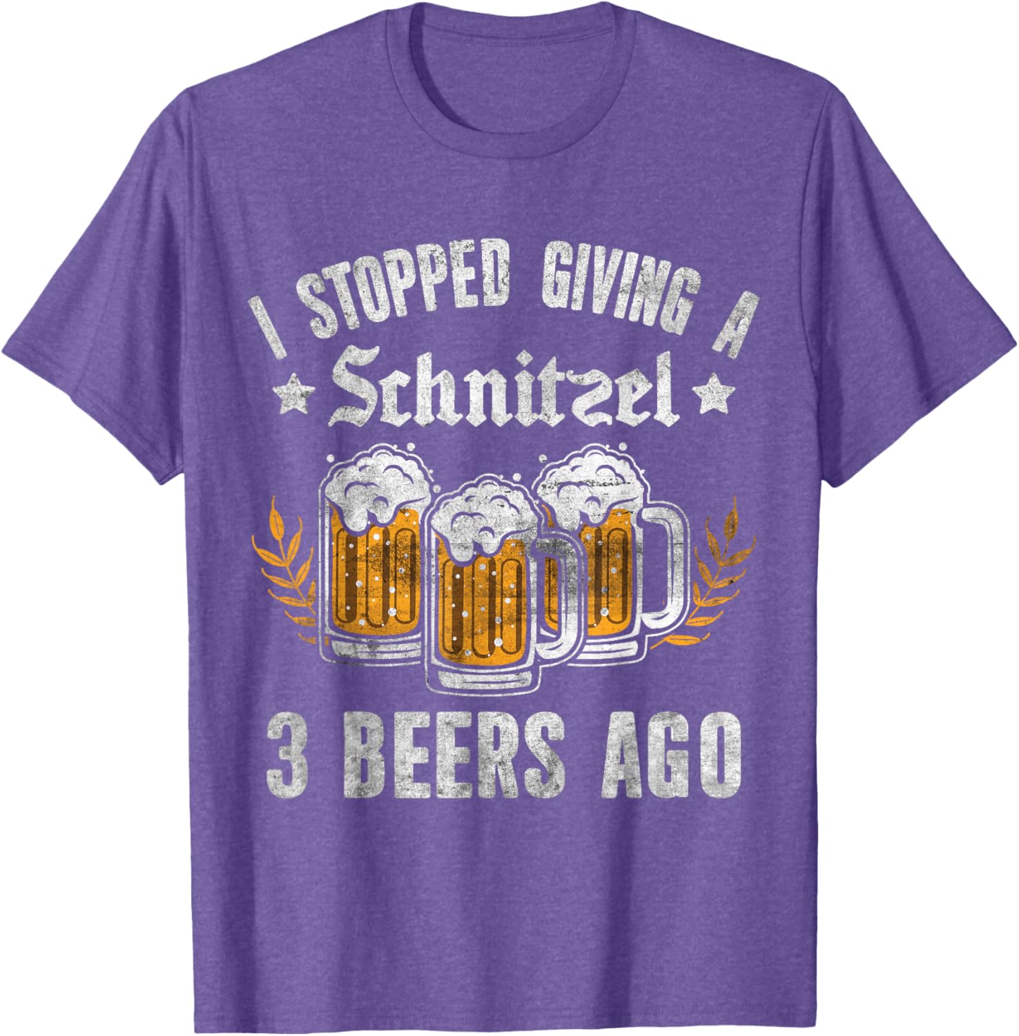 Oktoberfest I Stopped Giving A Schnitzel 3 Beers Ago T-Shirt for Fun Nights - 29