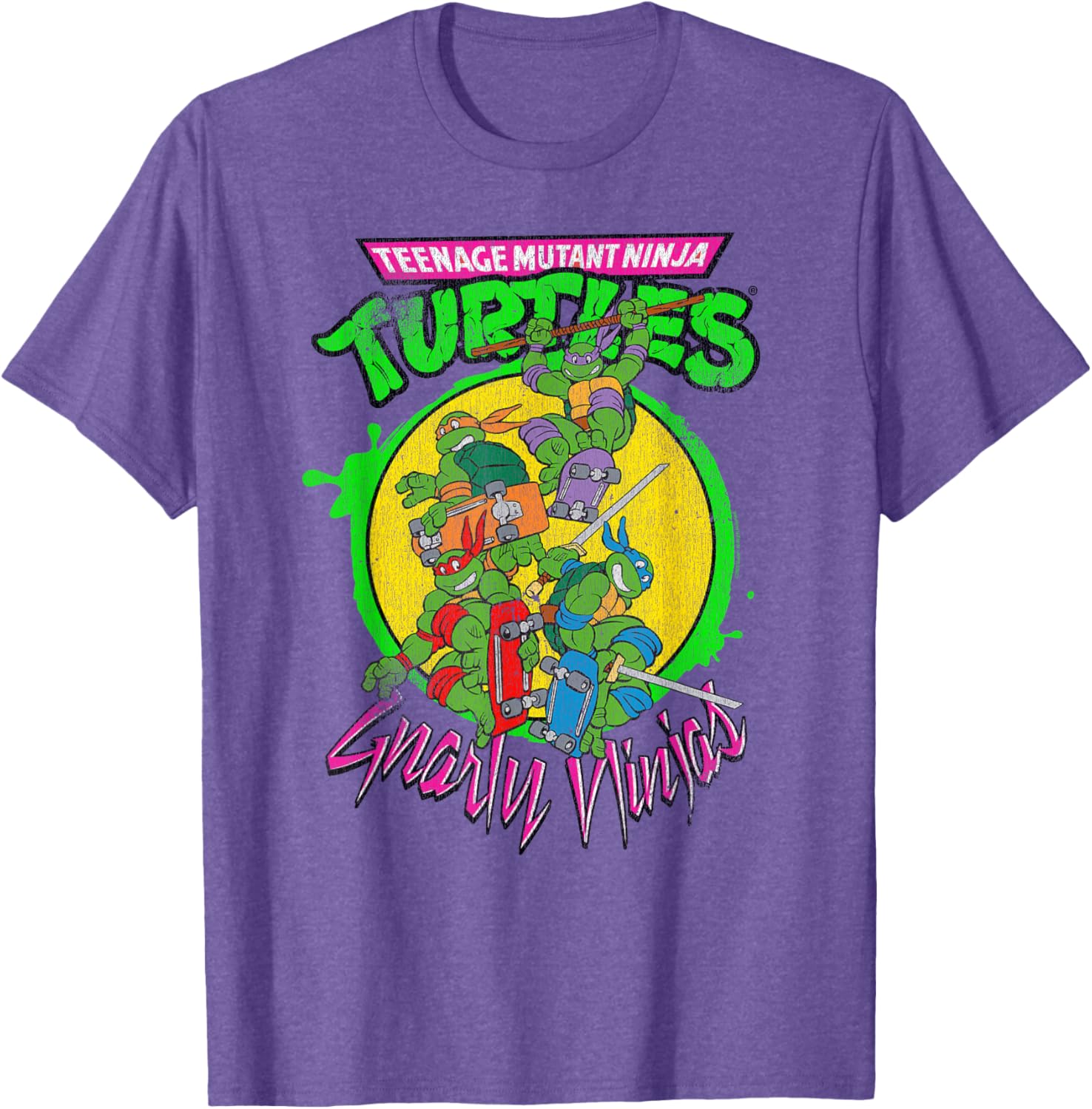 Teenage Mutant Ninja Turtles Gnarly Ninjas Retro T-Shirt for Fans - 5