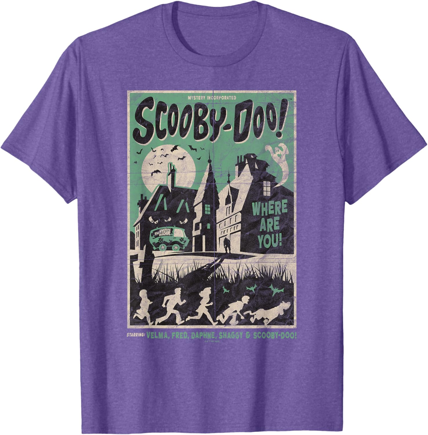 Scooby-Doo Mystery Incorporated Scary House Movie Poster T-Shirt - 3