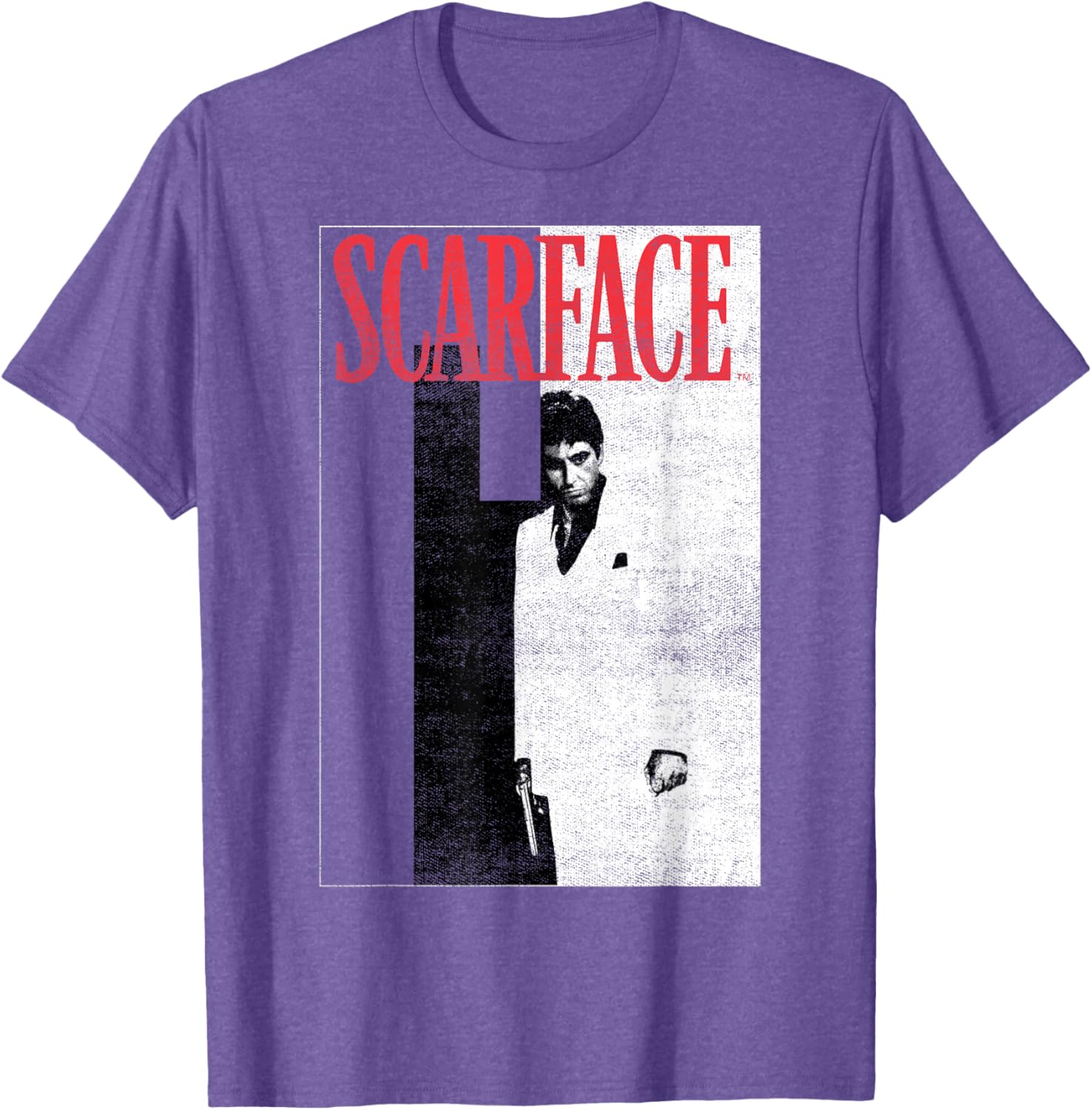 Scarface Distressed Movie Poster T-Shirt for Fans of Classic Cinema - 6