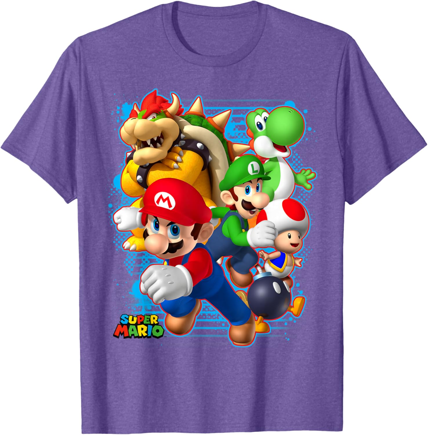 Nintendo Super Mario Luigi Bowser Spray Paint T-Shirt for Gamers - 1