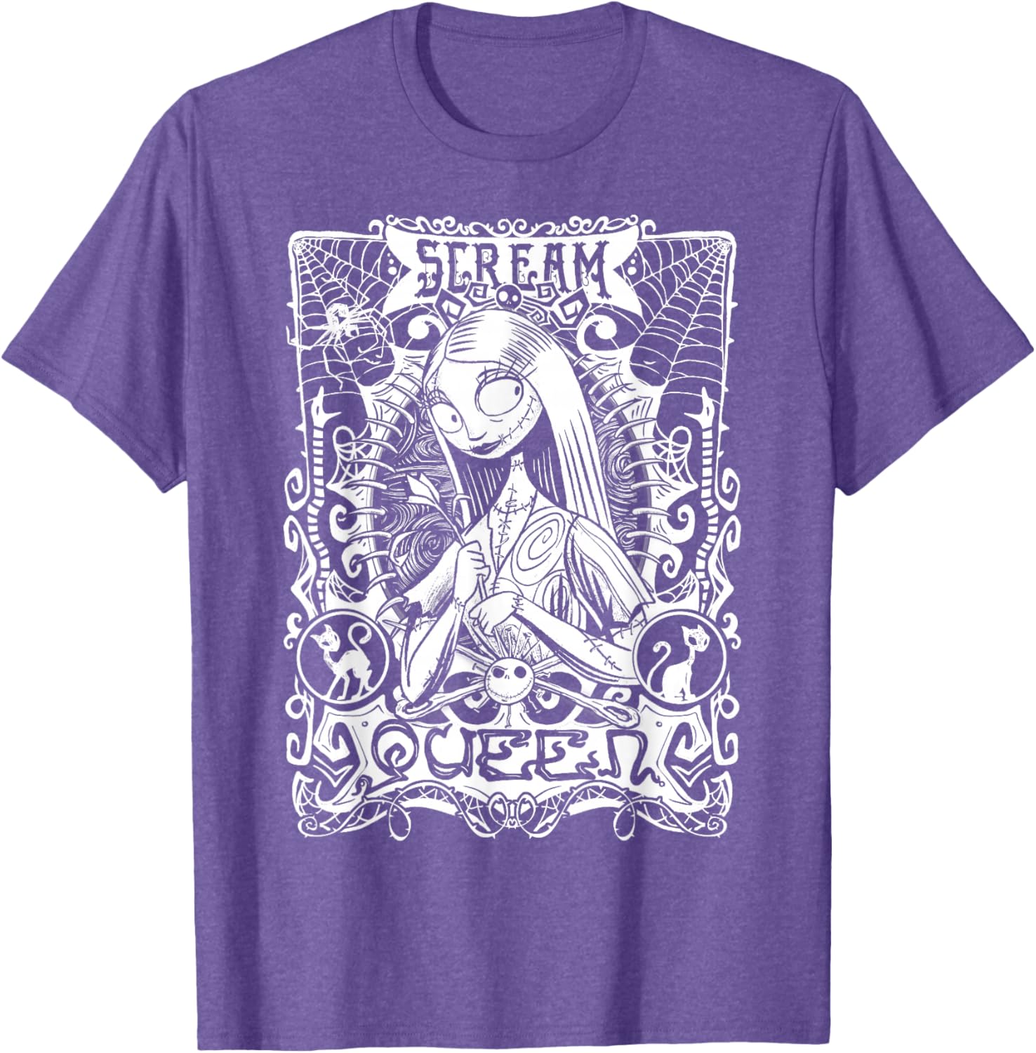 Disney Nightmare Before Christmas Sally Portrait T-Shirt for Fans - 5