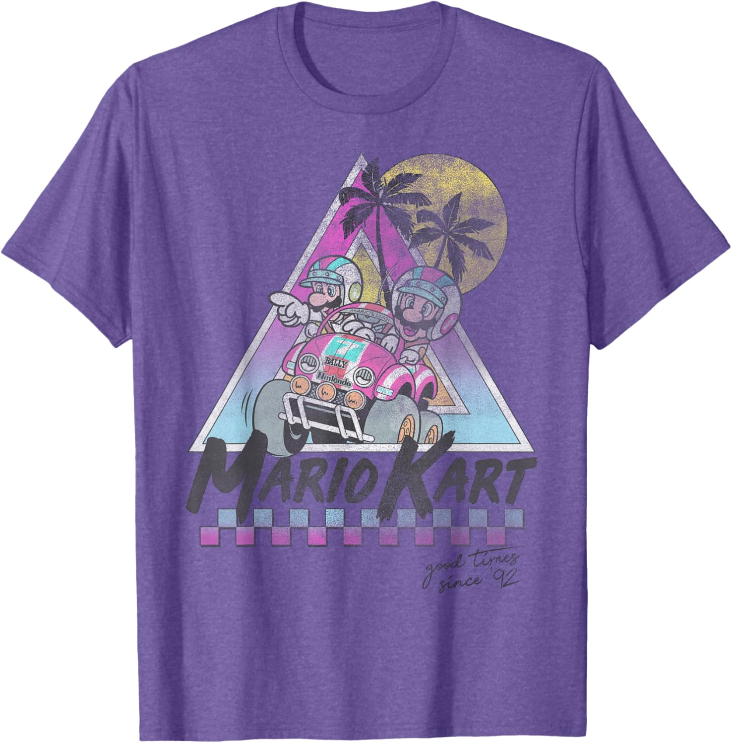 Vintage Mario Kart Mario and Luigi T-Shirt for Gamers Since 92 - 3