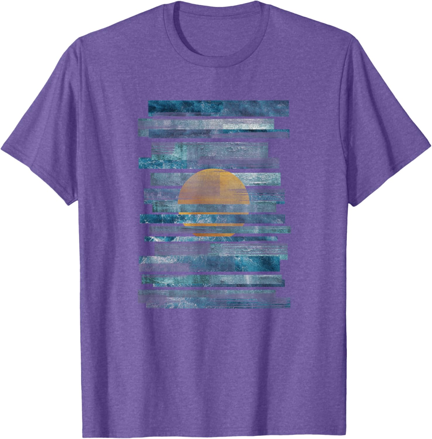 Oceanic Sunset Strips T-Shirt for Effortless Style and Comfort - 27