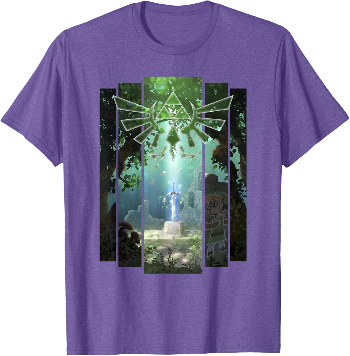 Nintendo Zelda Master Sword Lost Woods Artwork T-Shirt for Fans - 10