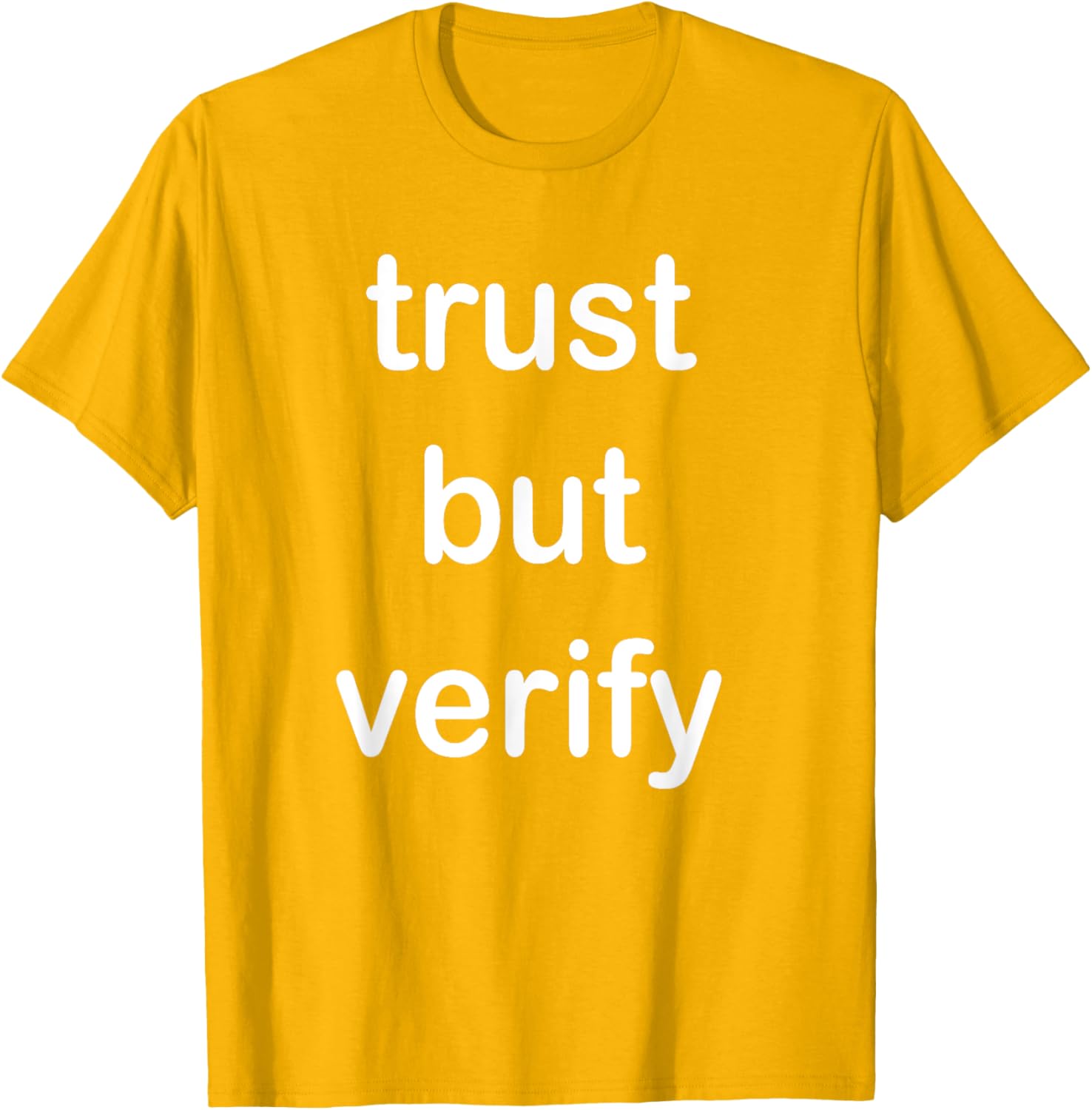Trust But Verify T-Shirt for Casual Style in Clothing and Footwear - 3