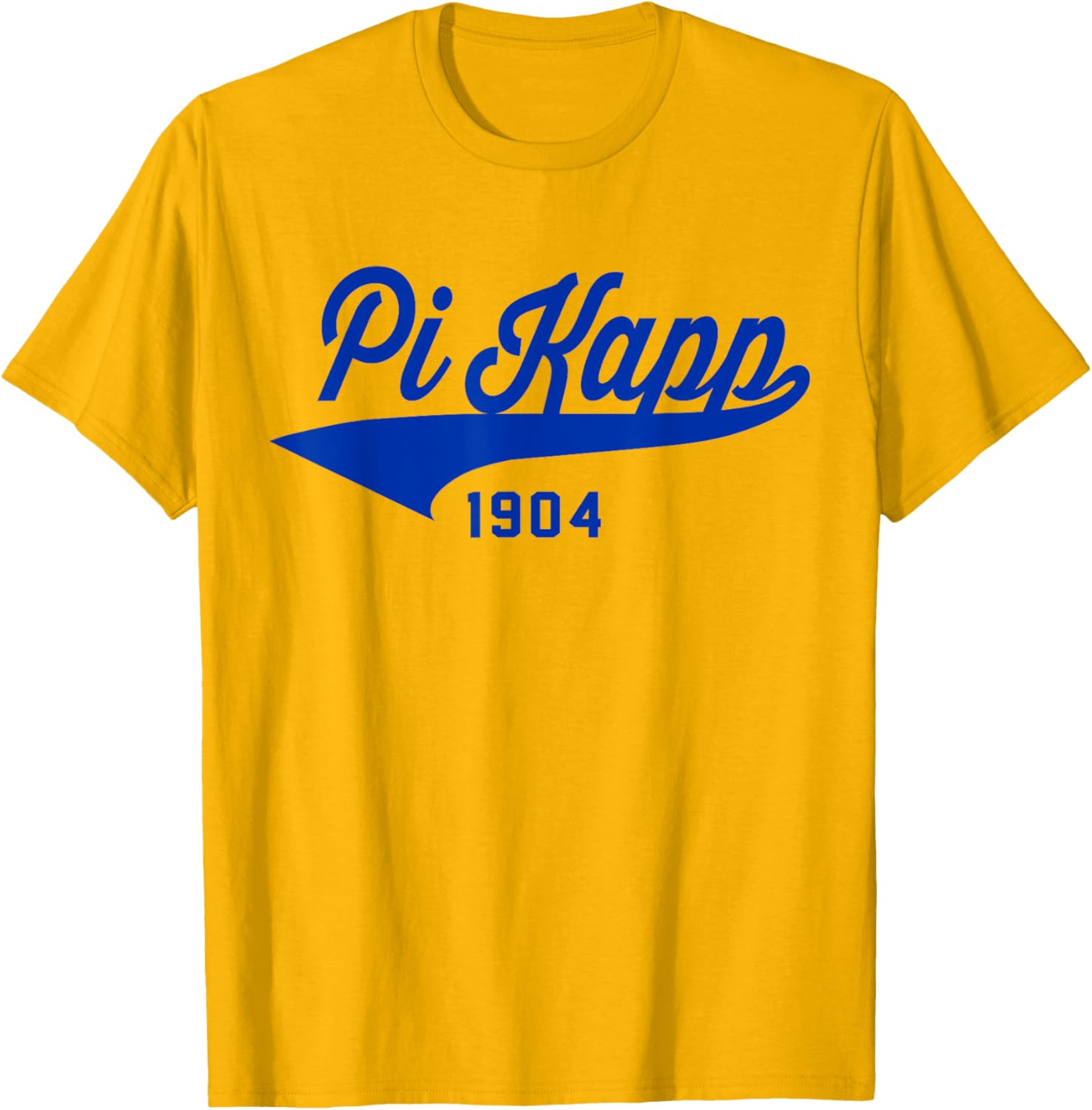 Pi Kappa Phi Blue Retro Script T-Shirt for Stylish Comfort and Pride - 3