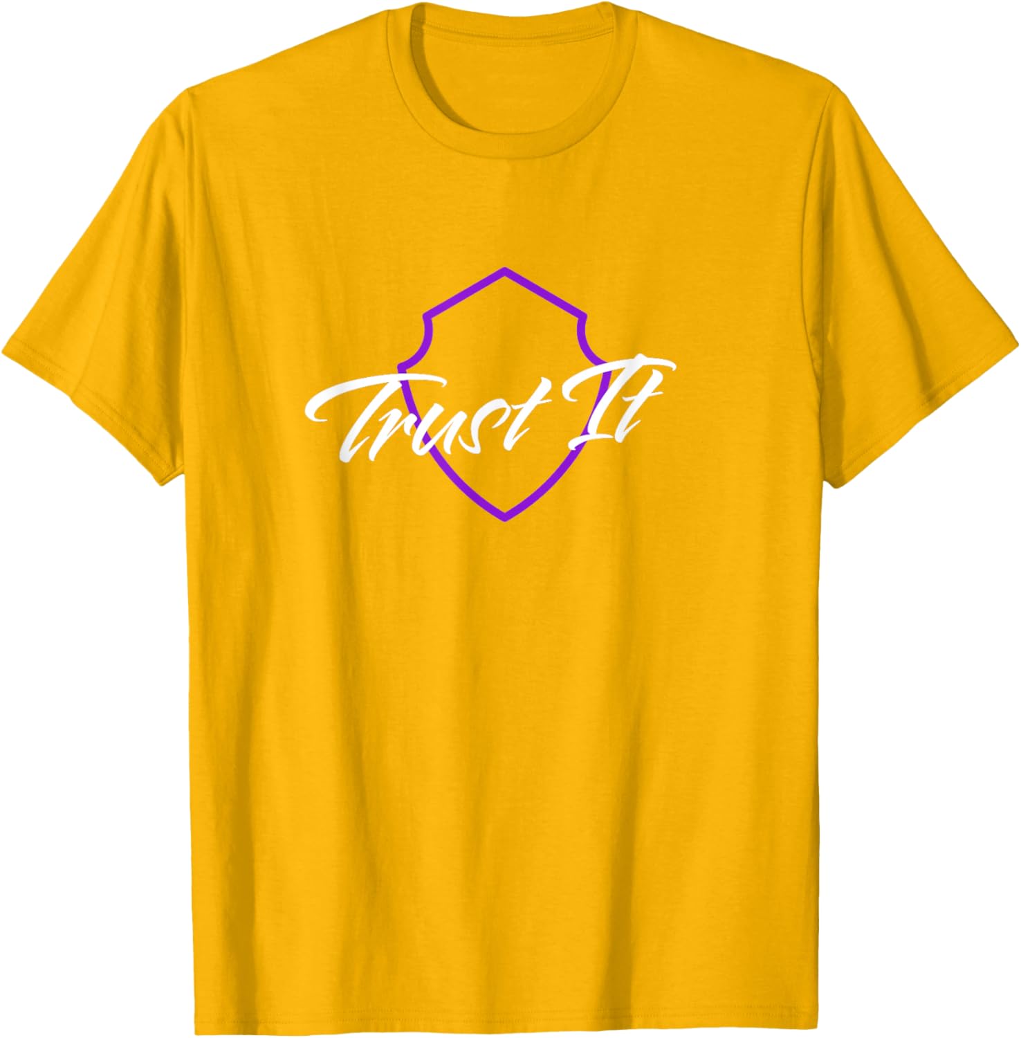 Trust It Shield T-Shirt for Men and Women - Stylish Comfortable Wear - 22