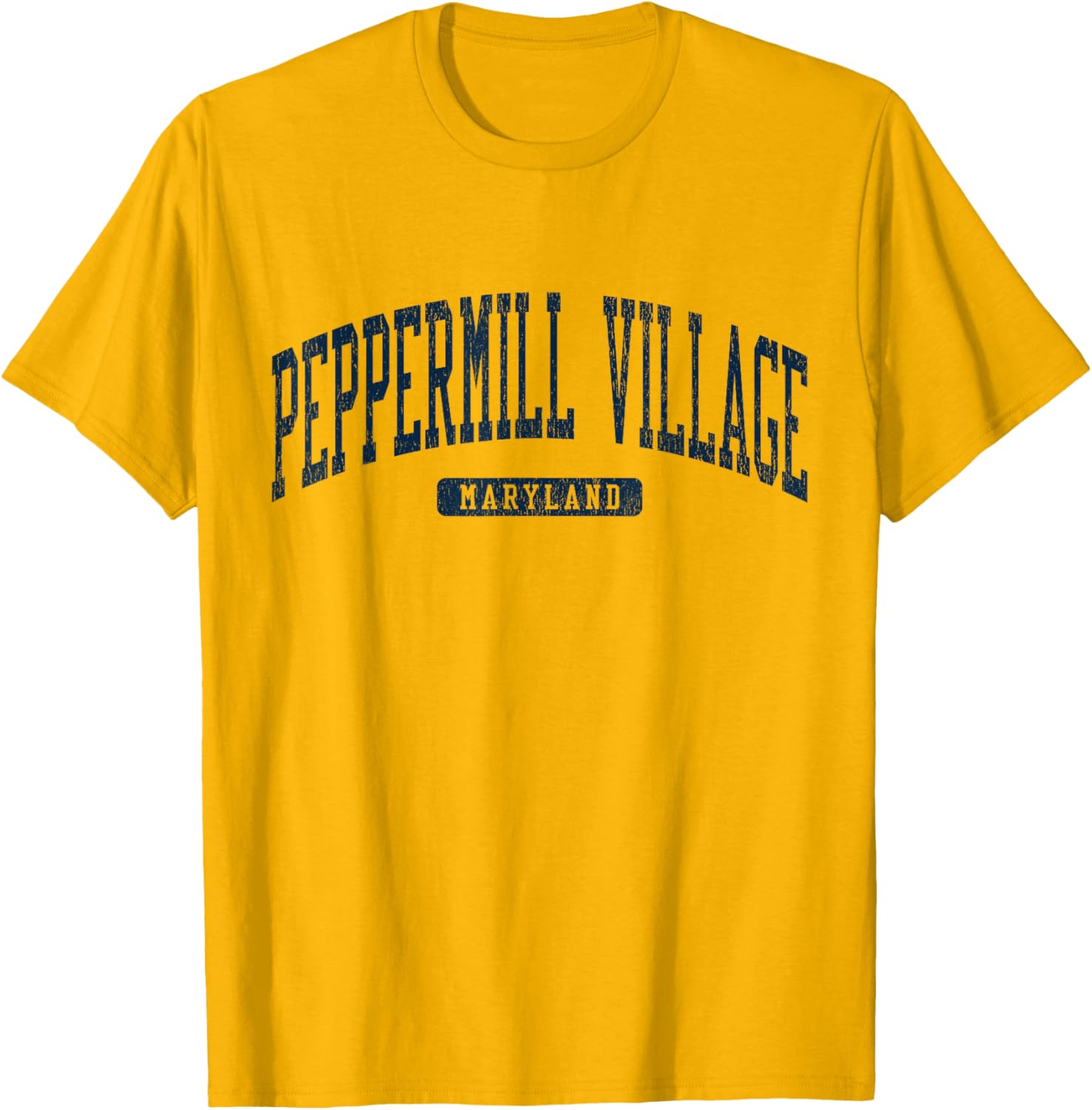 Peppermill Village Maryland College Blue T-Shirt for University Students - 9