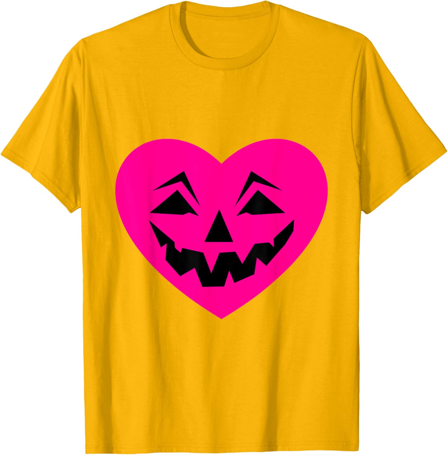 Pink Halloween Heart Goth T-Shirt for Creepy Ominous Valentine Style - 14
