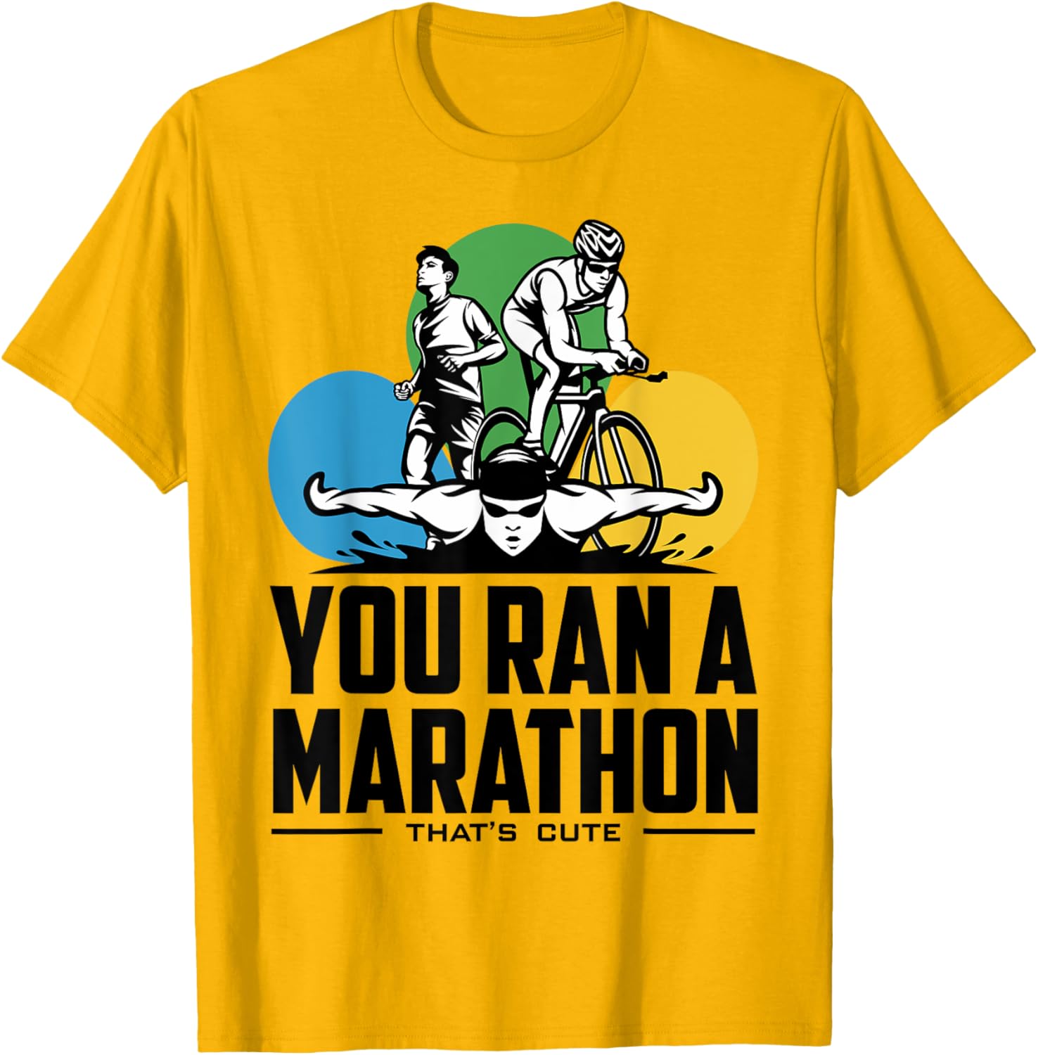 Triathlon Marathoners T-Shirt for Proud Runners | Fun Fitness Tee - 10