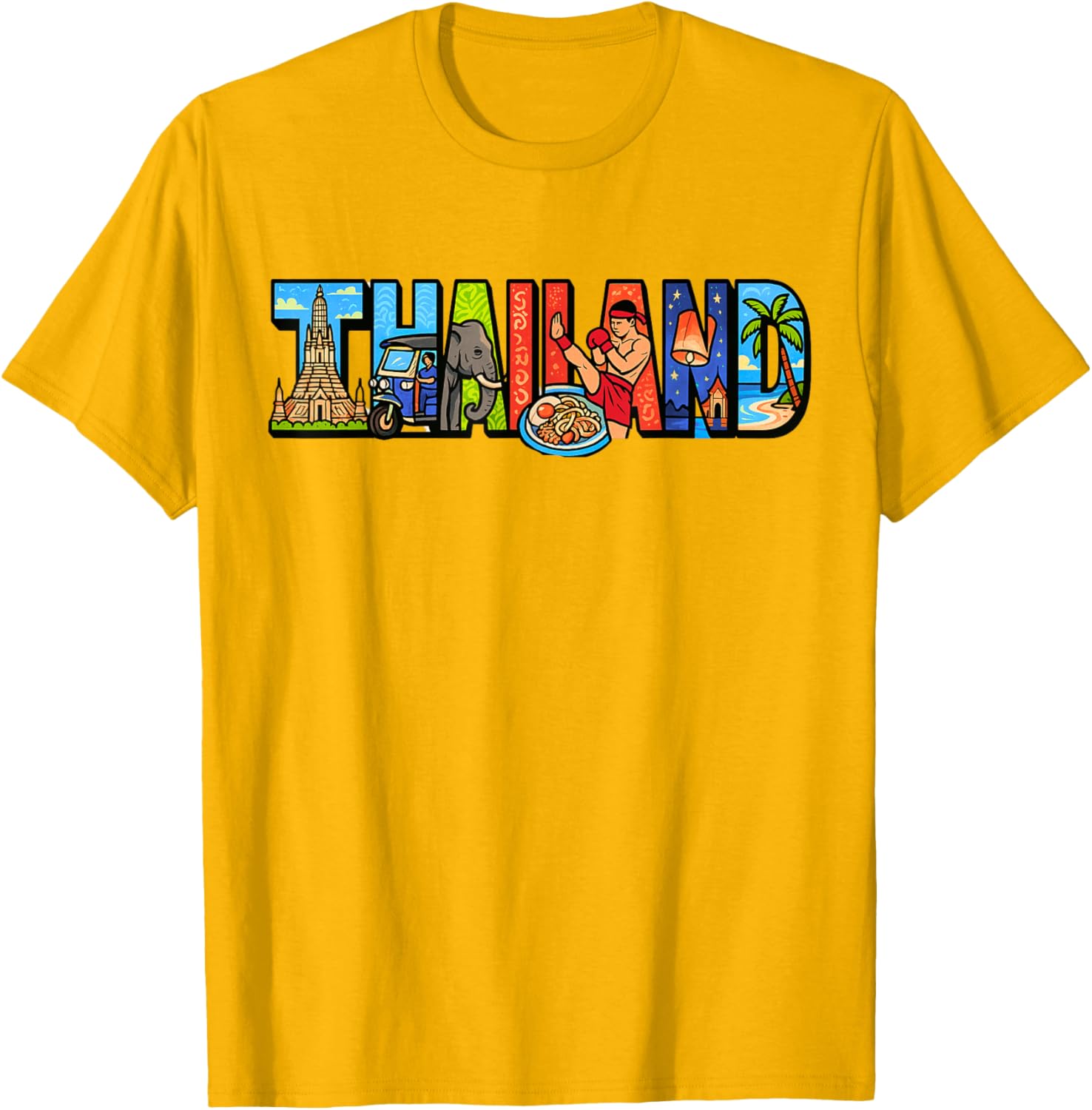 Thailand Souvenir T-Shirt for Thai Culture Lovers - Unique Travel Gift - 7