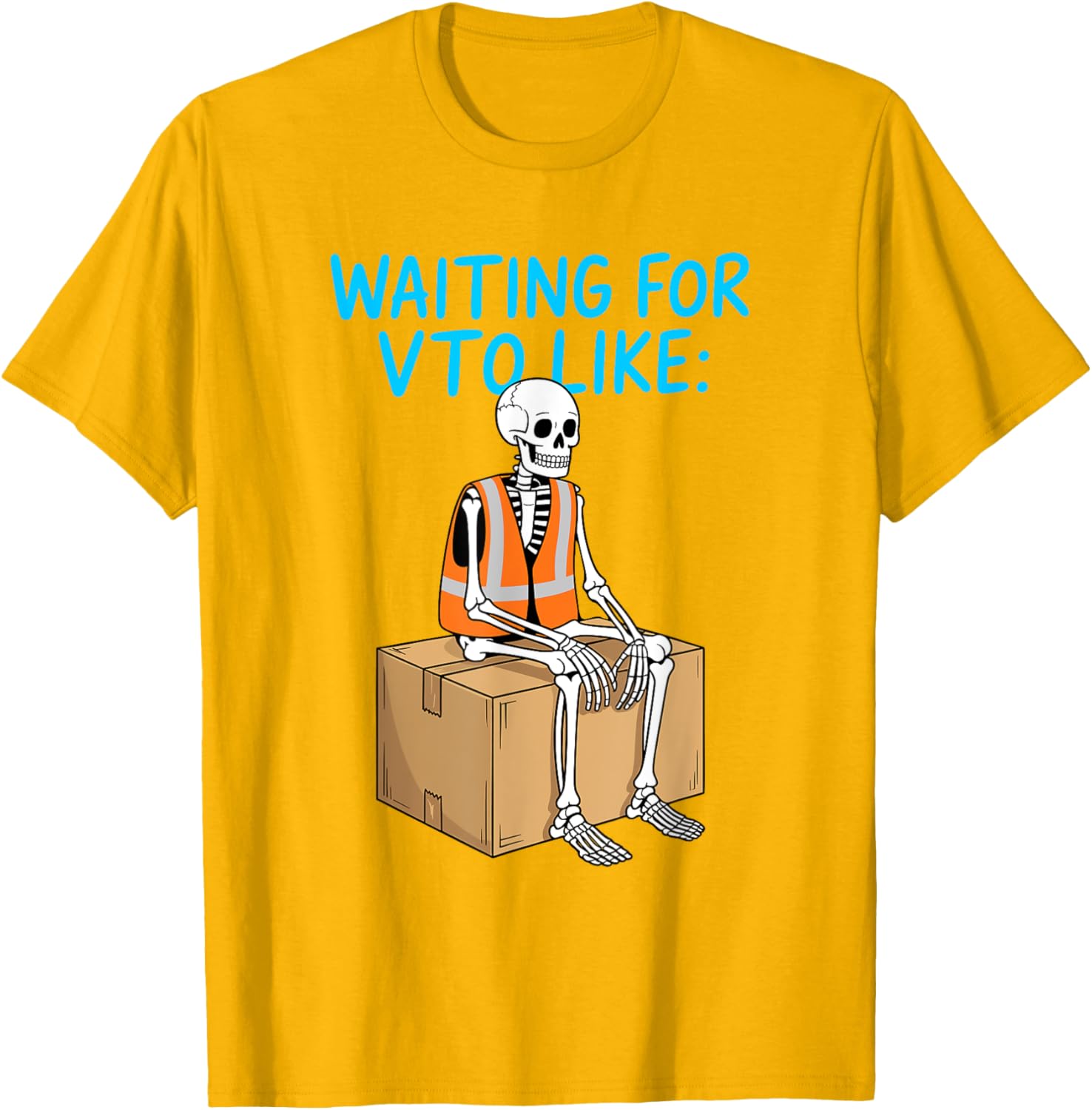 VTO Coworker Associate Skeleton T-Shirt for Fun Office Vibes - 24
