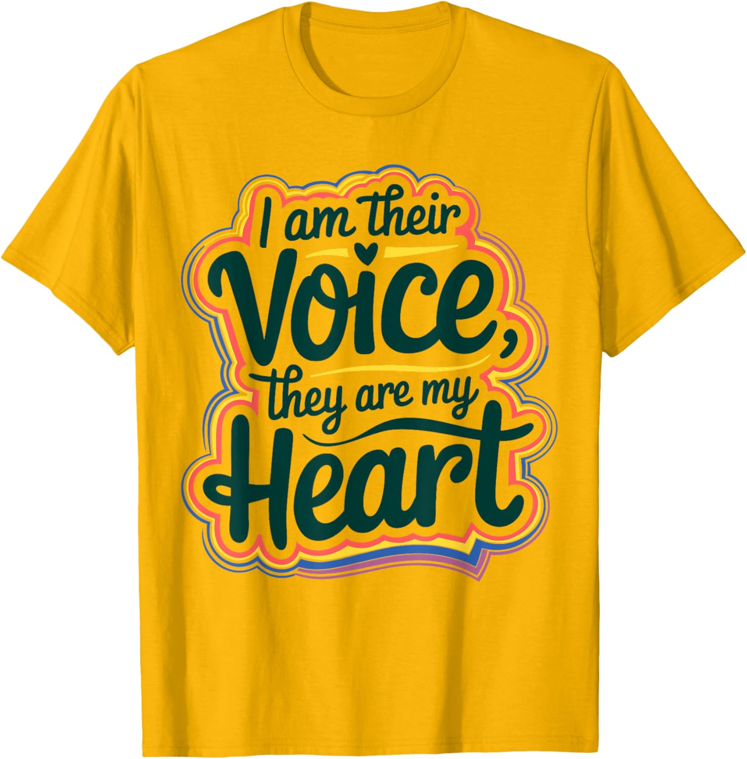 I Am Their Voice They Are My Heart Special Ed Teacher T-Shirt Gift - 10