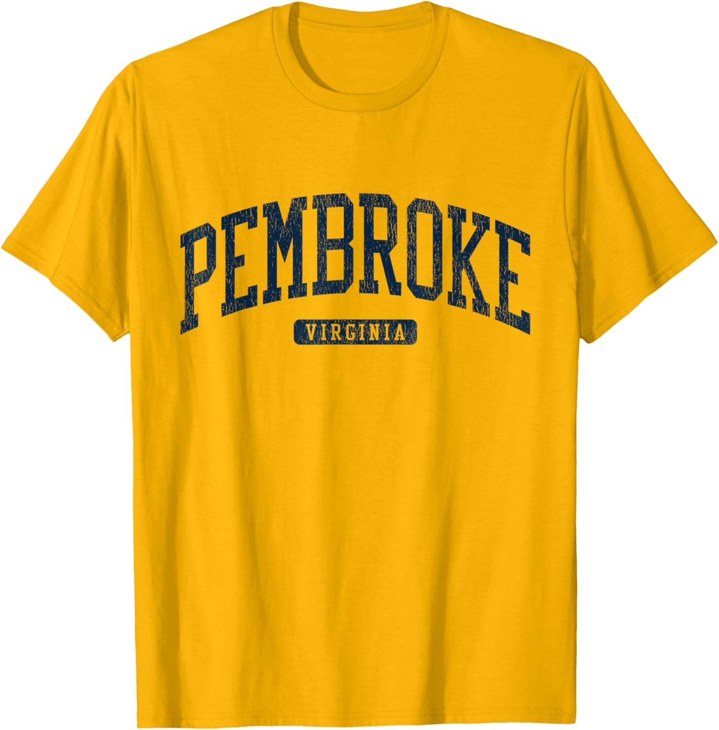 Pembroke Virginia College University Style Blue T-Shirt for Students - 13