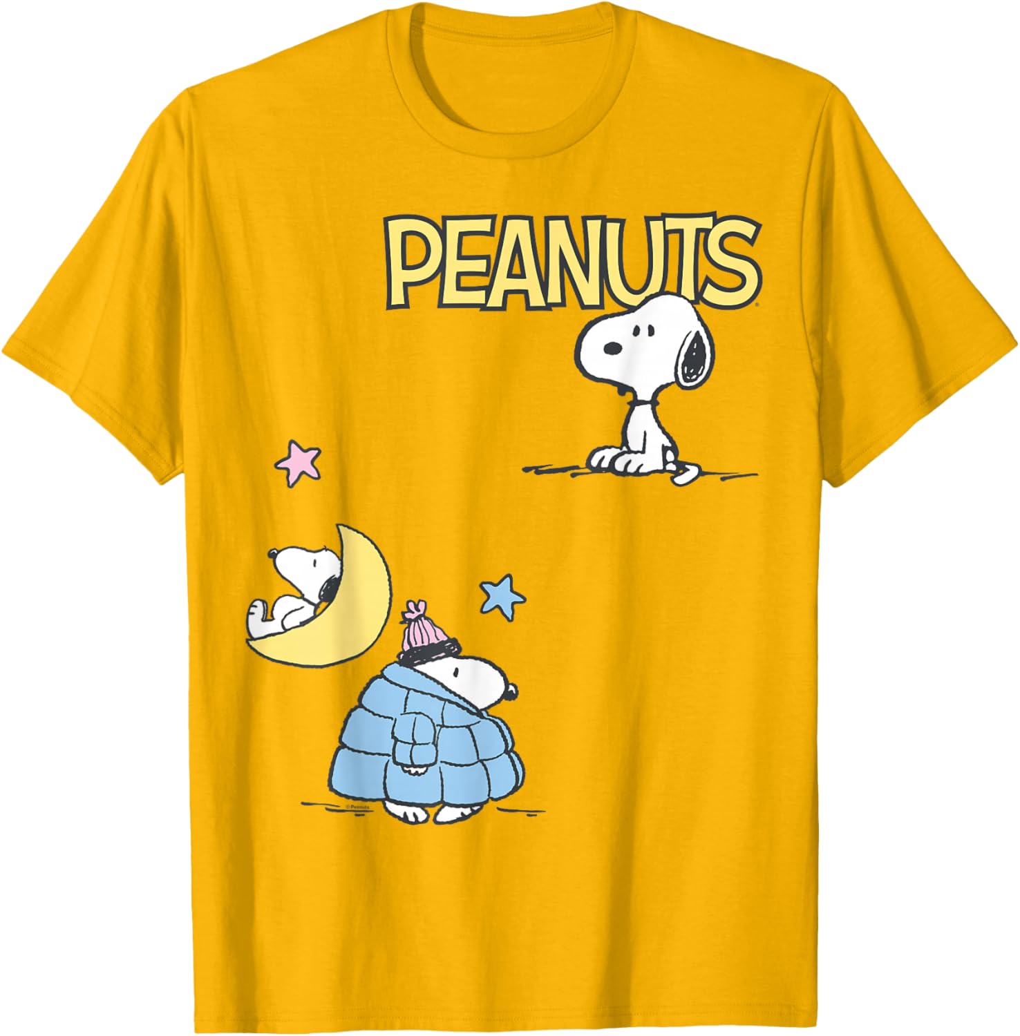 Snoopy Patchwork Puffer Jacket T-Shirt for Fun Fashion Lovers - 8